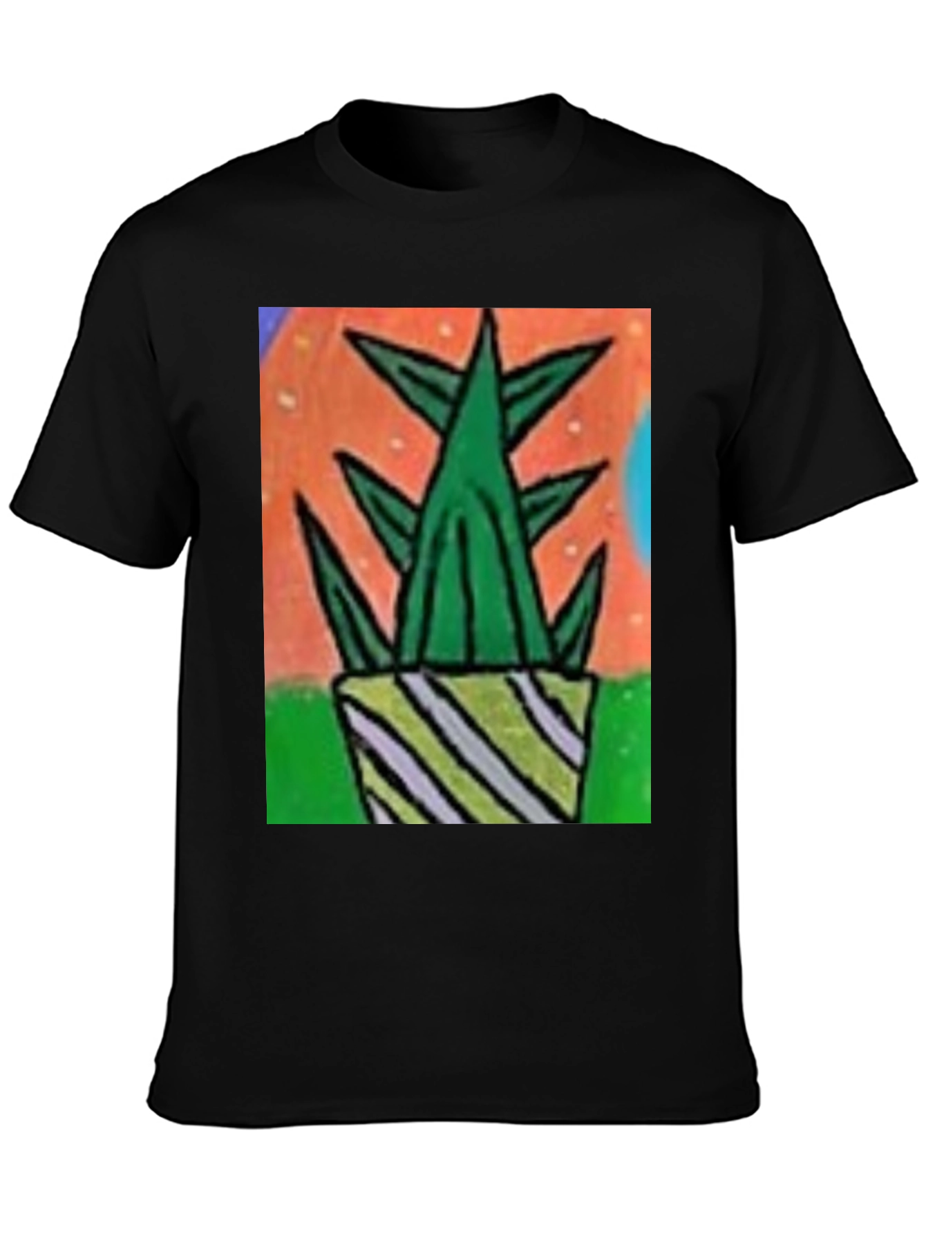 Abstract Cactus Potted T-Shirt