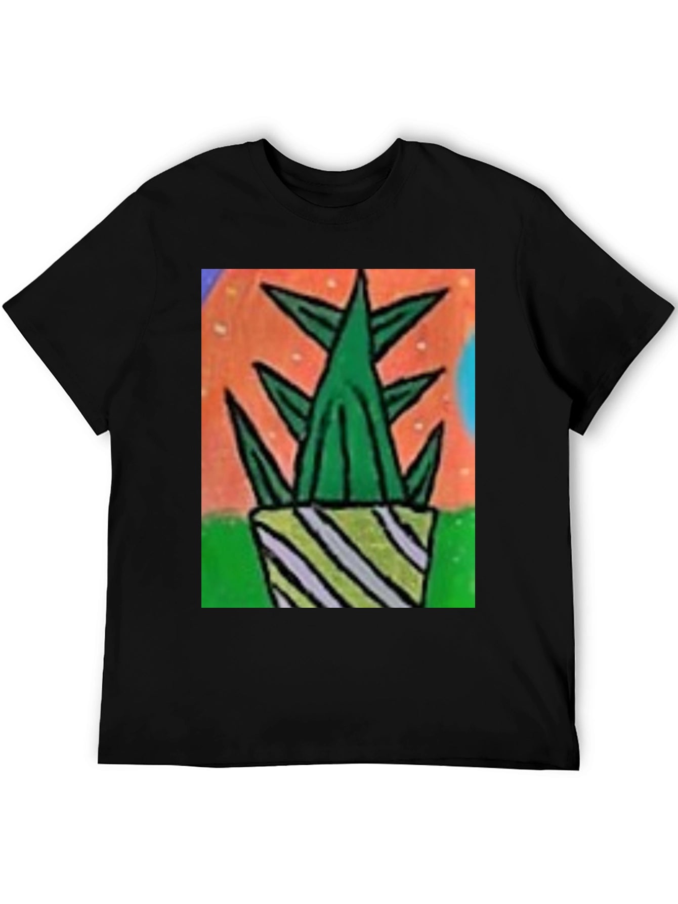 Abstract Cactus Potted T-Shirt