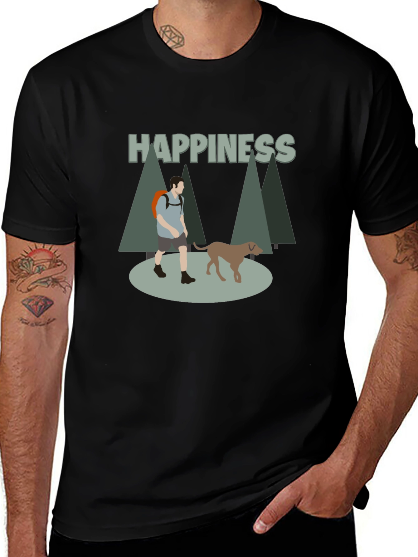 Happiness Hiking T-Shirt for Men