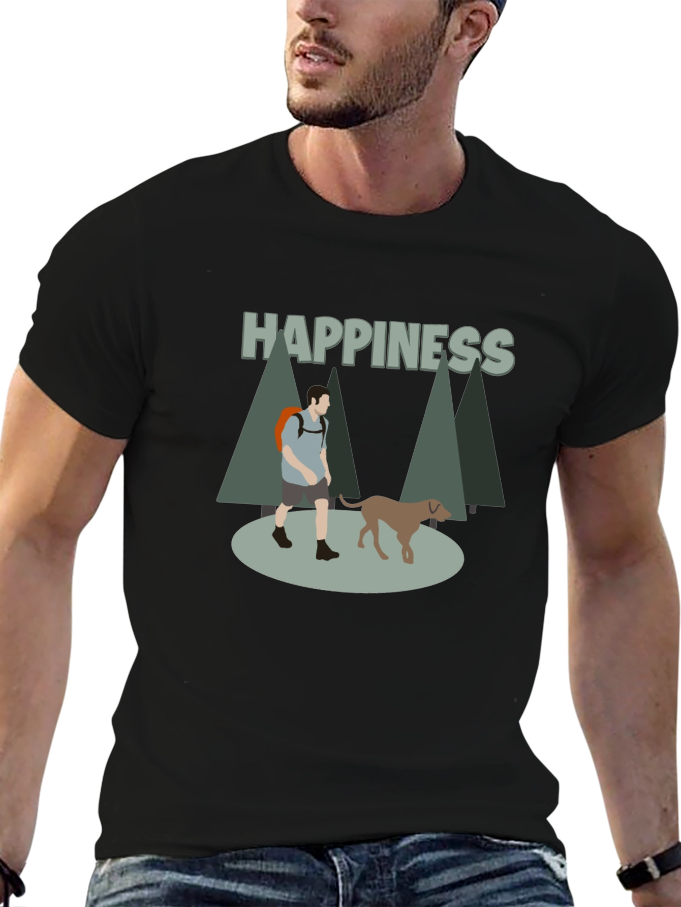 Happiness Hiking T-Shirt for Men
