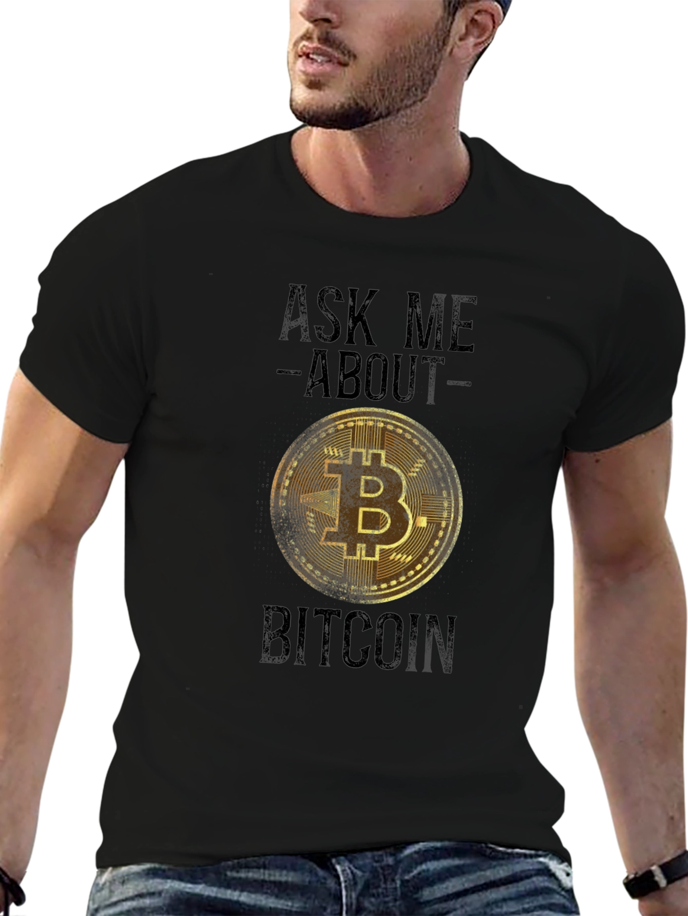 Ask Me About Bitcoin T-Shirt - Crypto Tee