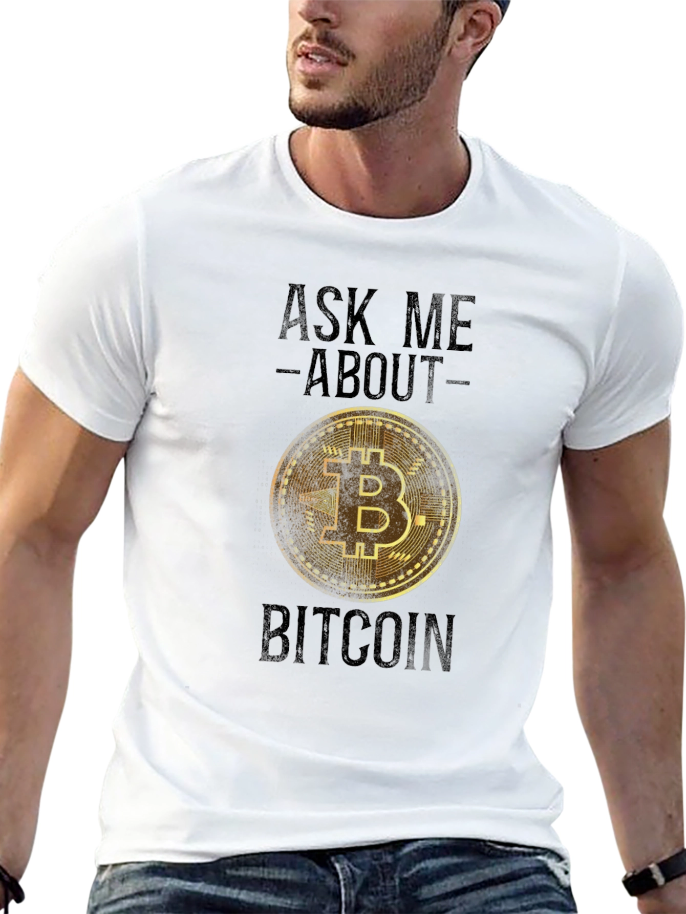 Ask Me About Bitcoin T-Shirt - Crypto Tee