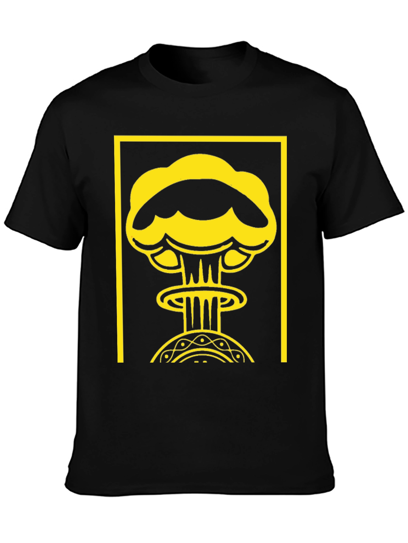 Atomic Graphic Tee - Black Cotton T-Shirt