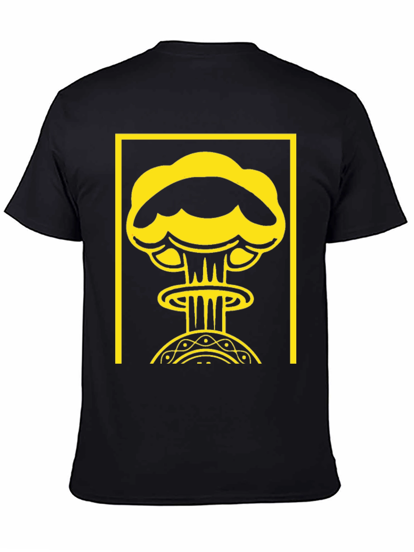 Atomic Graphic Tee - Black Cotton T-Shirt