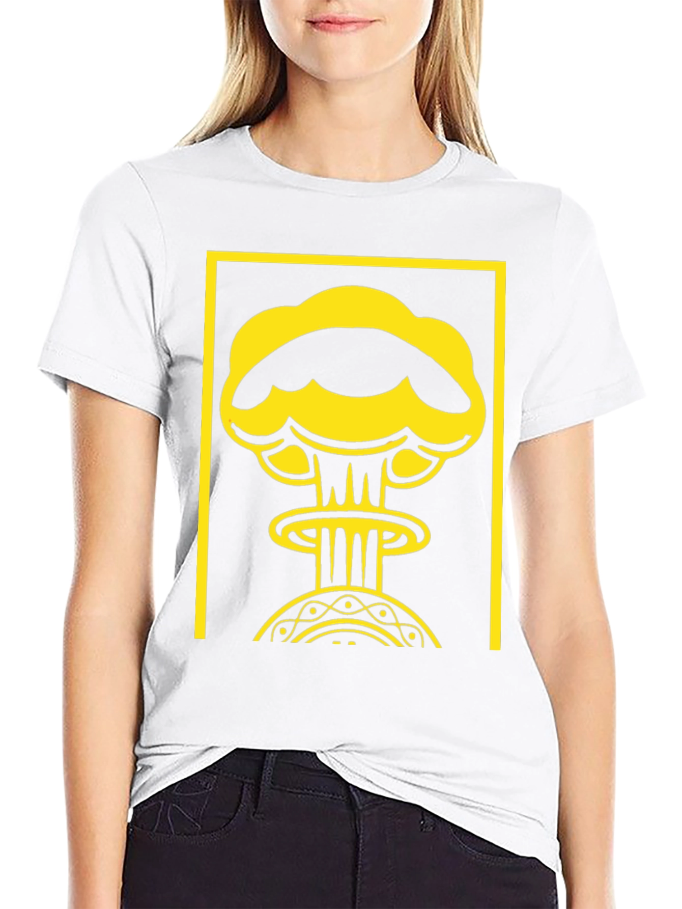 Atomic Graphic Tee - Black Cotton T-Shirt