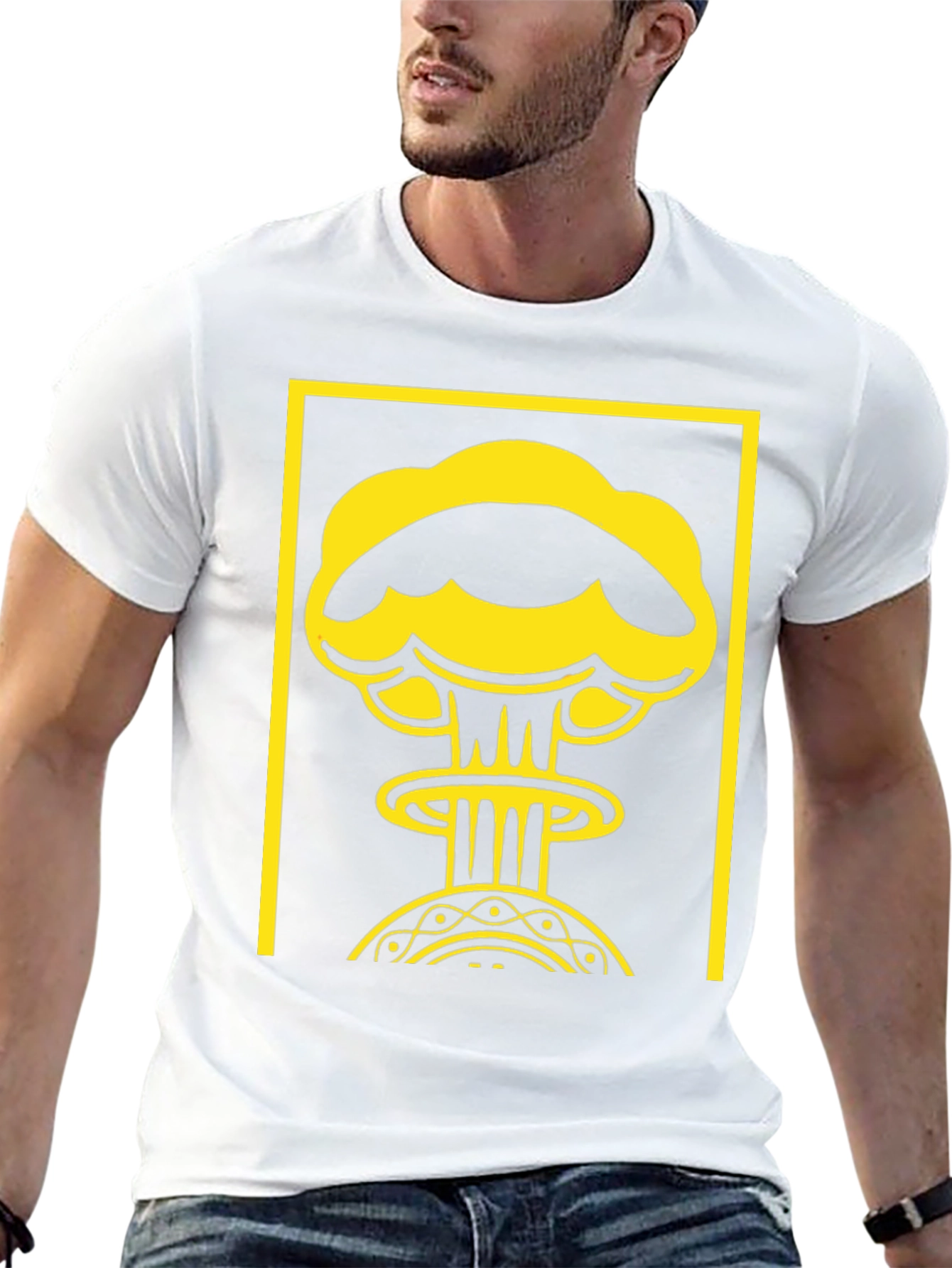 Atomic Graphic Tee - Black Cotton T-Shirt