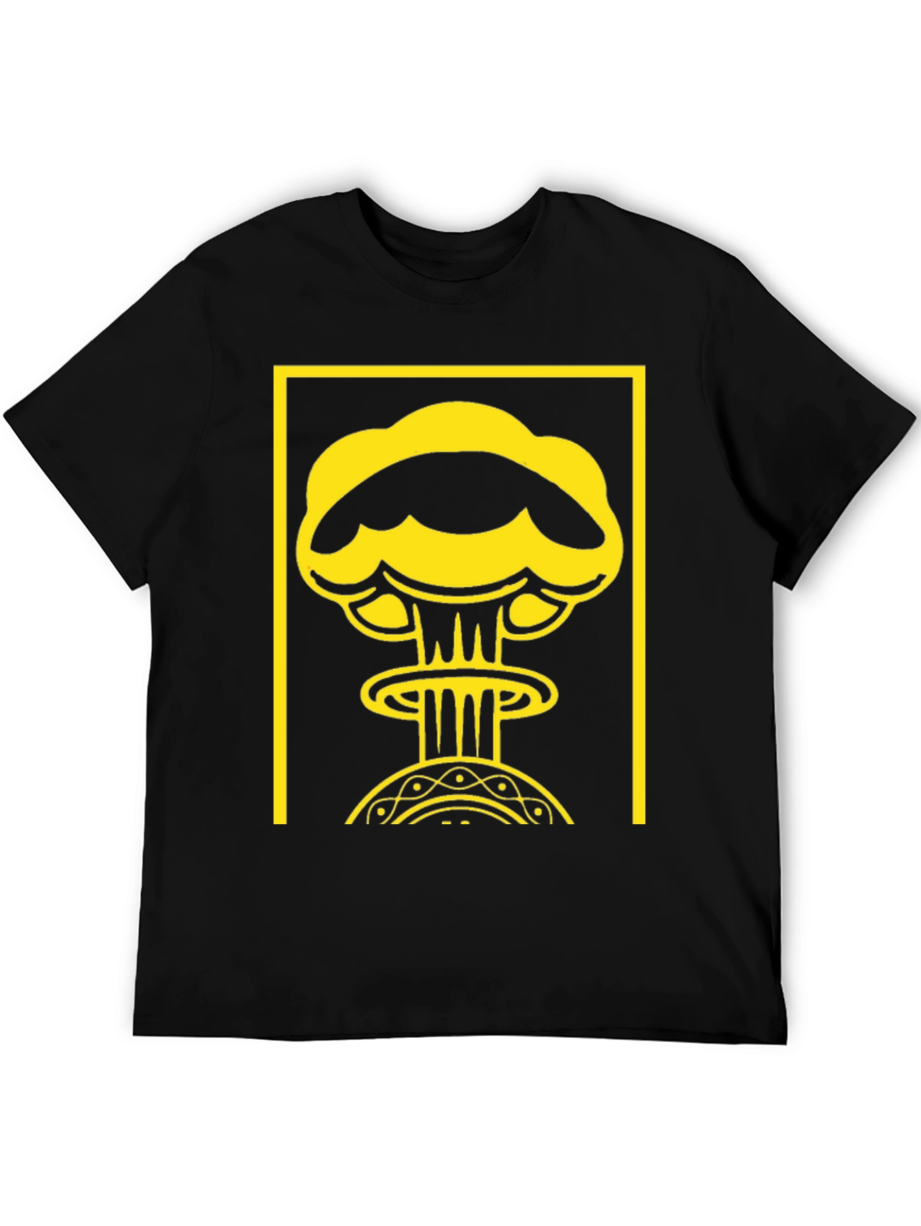 Atomic Graphic Tee - Black Cotton T-Shirt