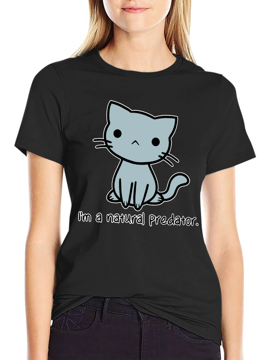 Natural Predator Cat Graphic Tee - Unisex Cotton T-Shirt