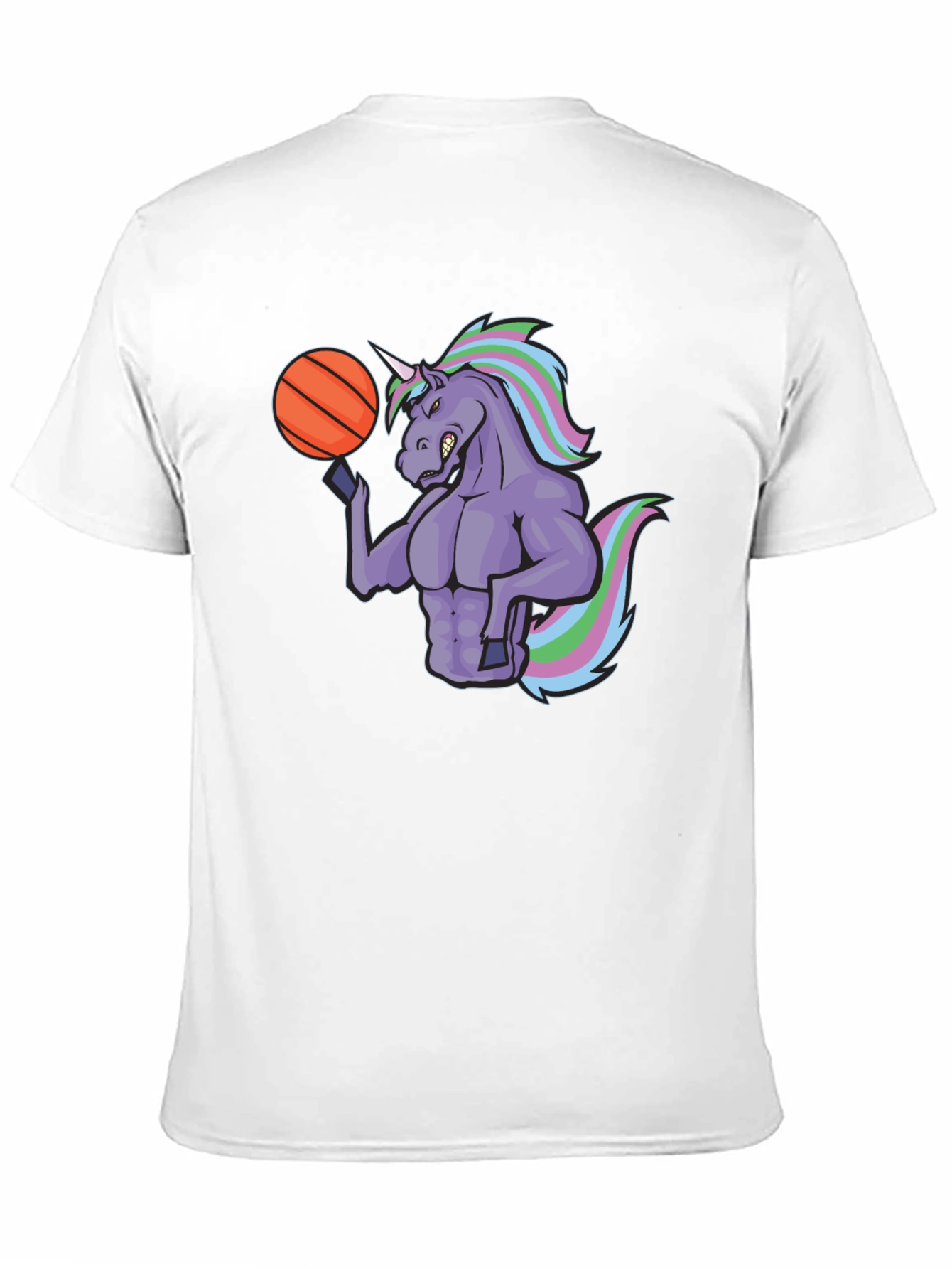 Unicorn Basketball Graphic Tee - Black