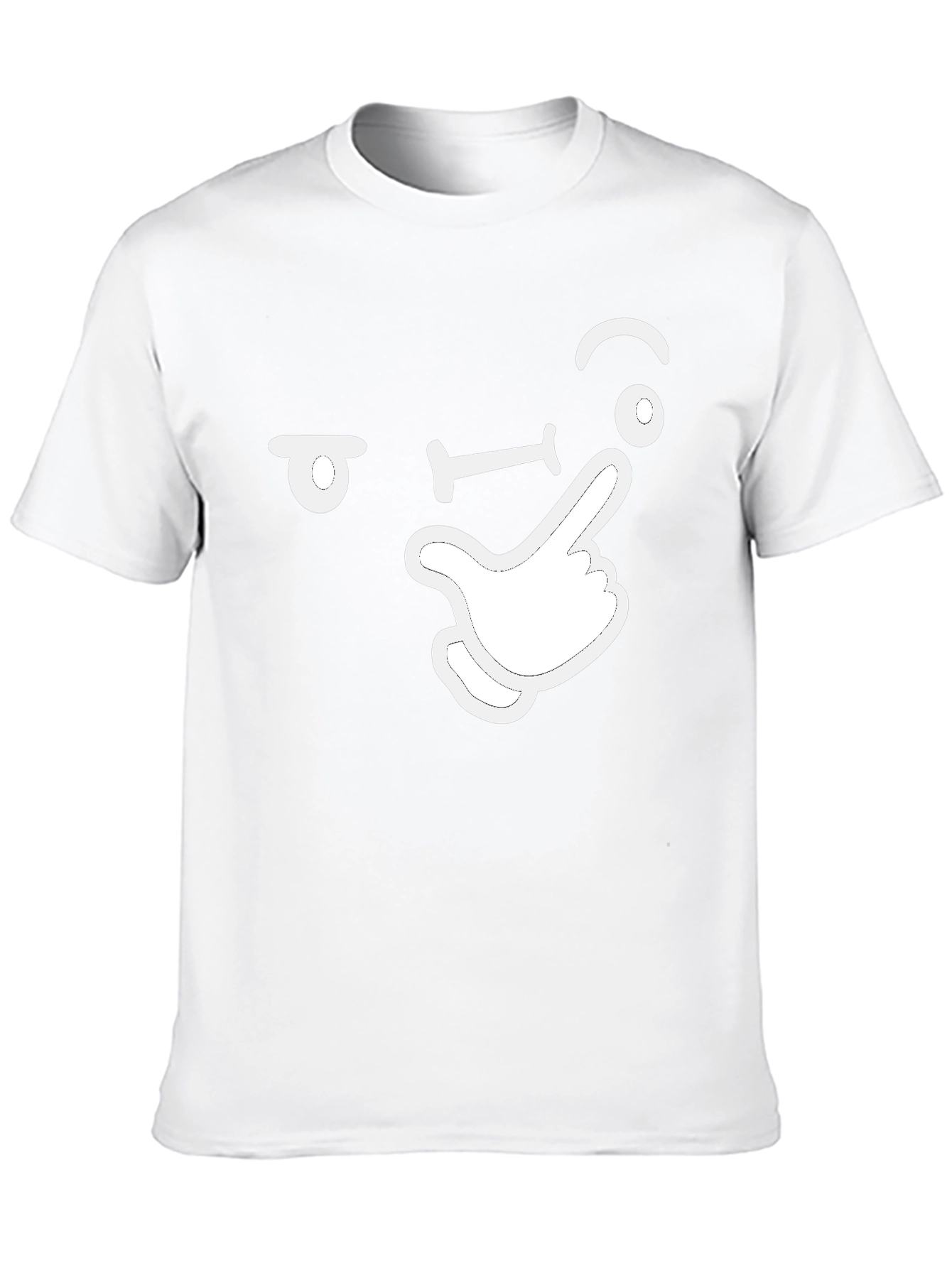 Shhh! Funny Silent Gesture Graphic T-Shirt