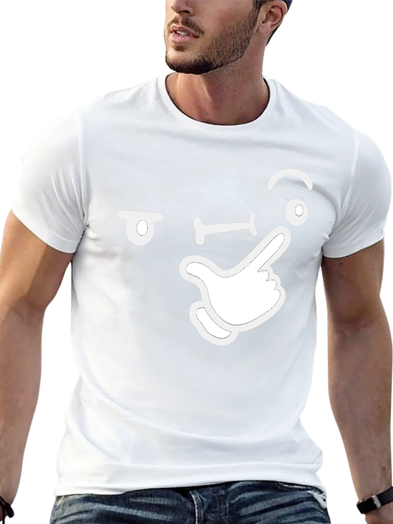 Shhh! Funny Silent Gesture Graphic T-Shirt
