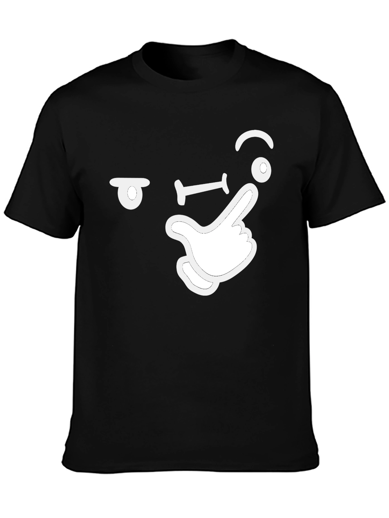 Shhh! Funny Silent Gesture Graphic T-Shirt