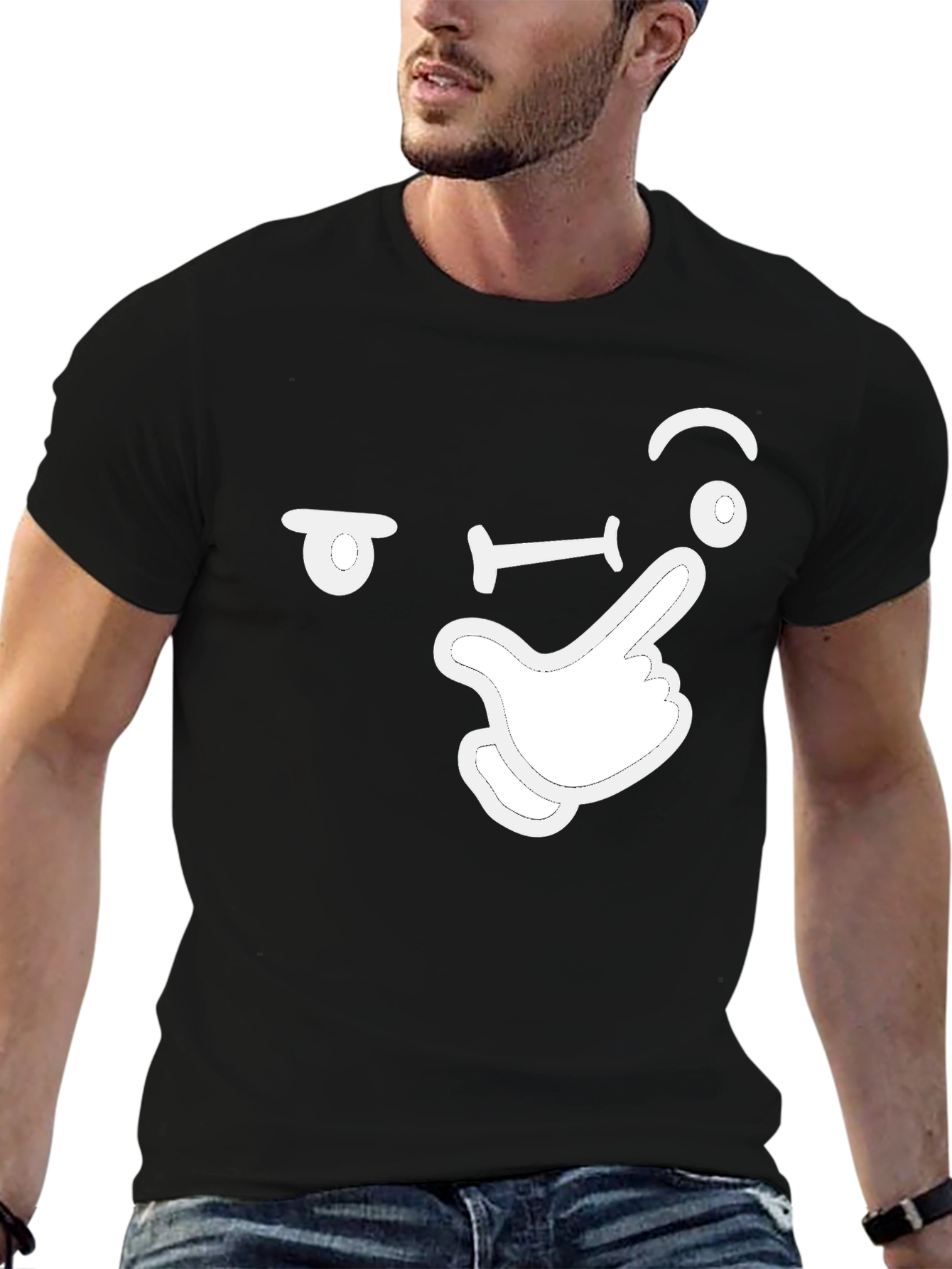 Shhh! Funny Silent Gesture Graphic T-Shirt