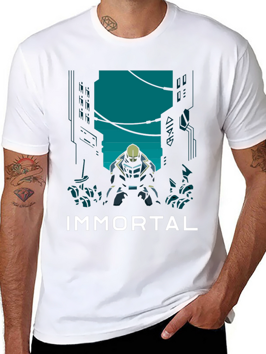 Immortal Graphic Tee - Sci-Fi Inspired Black T-Shirt