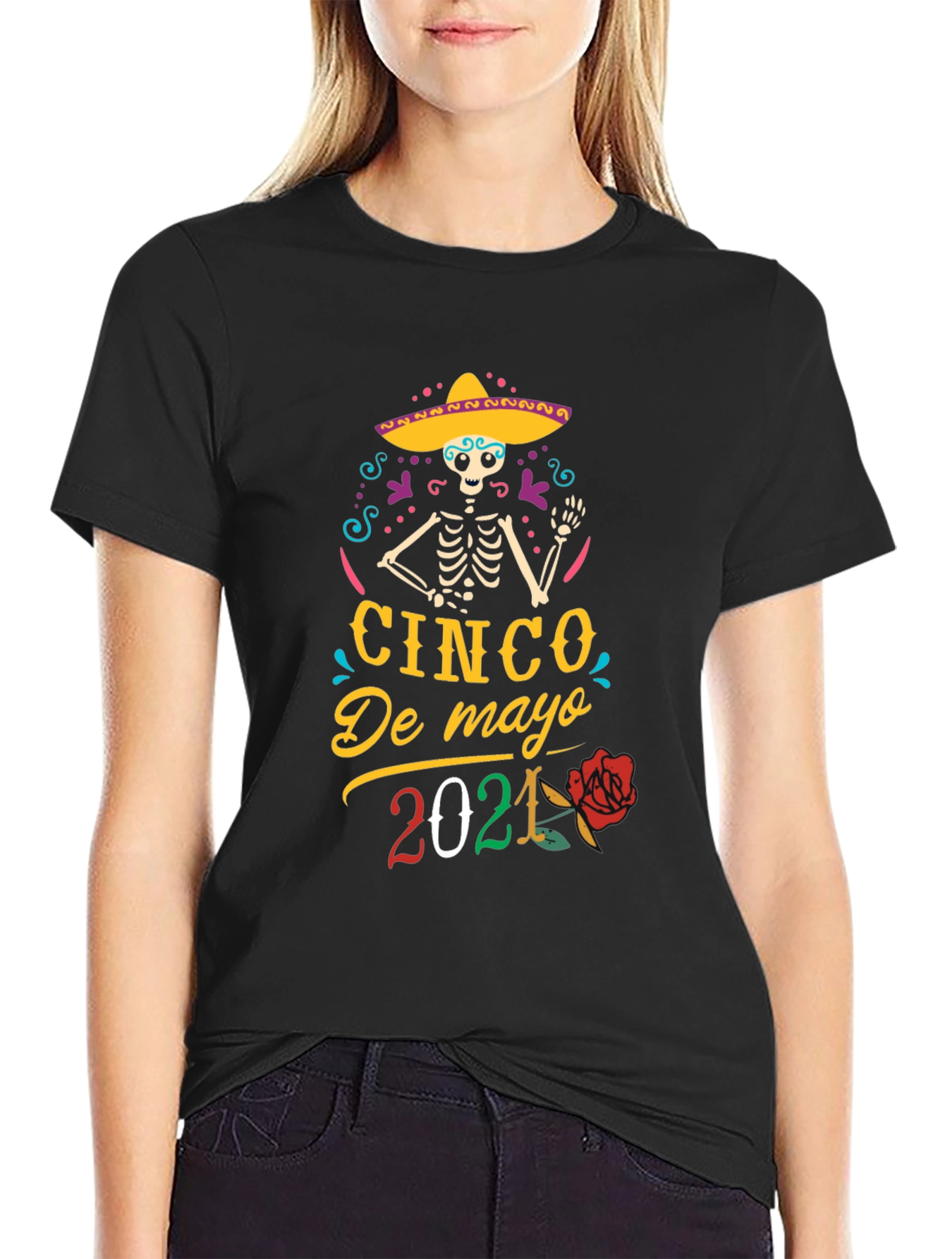 Cinco De Mayo 2021 Skeleton Graphic T-Shirt