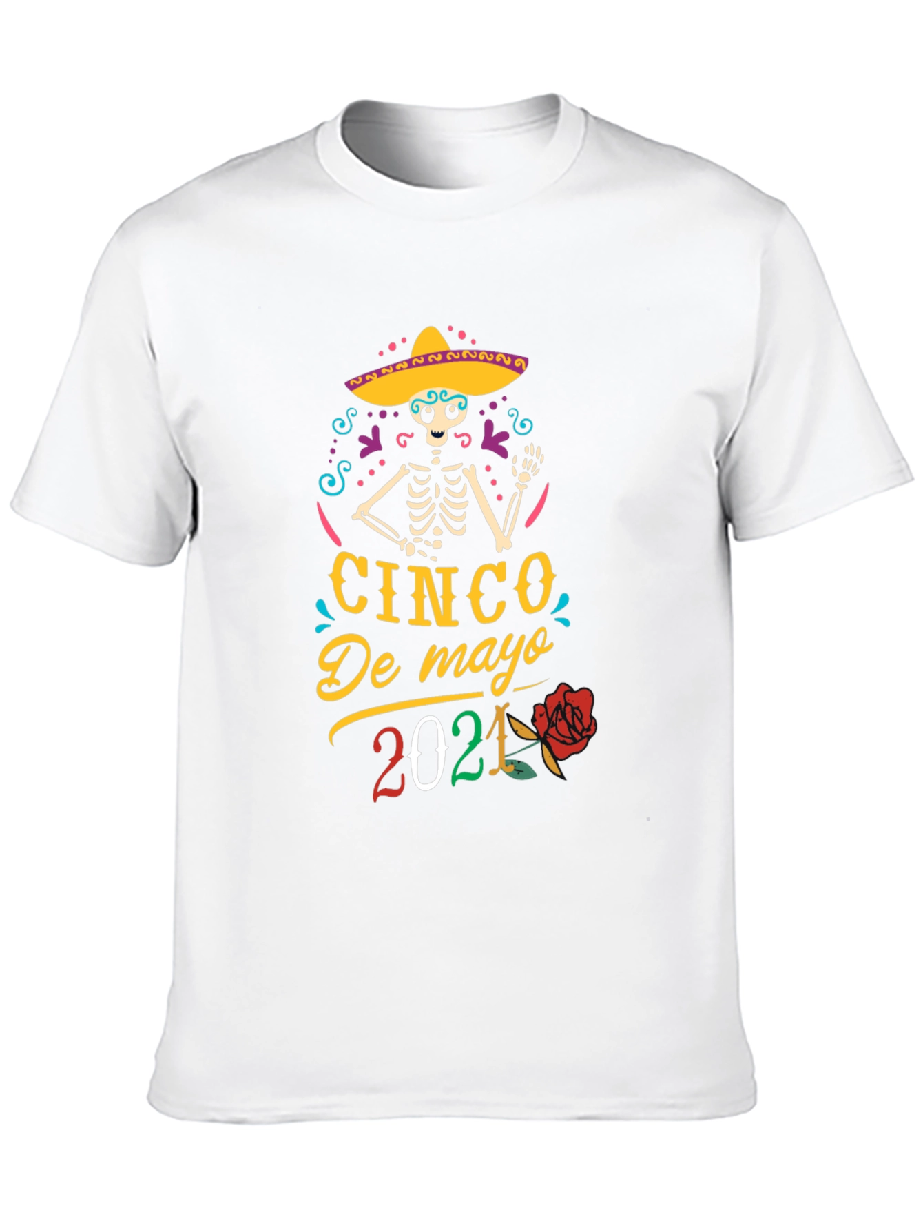Cinco De Mayo 2021 Skeleton Graphic T-Shirt