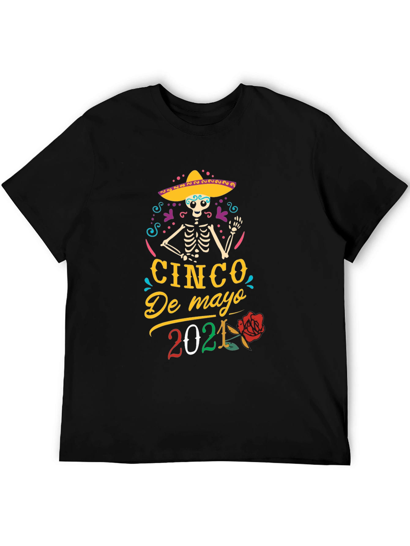 Cinco De Mayo 2021 Skeleton Graphic T-Shirt