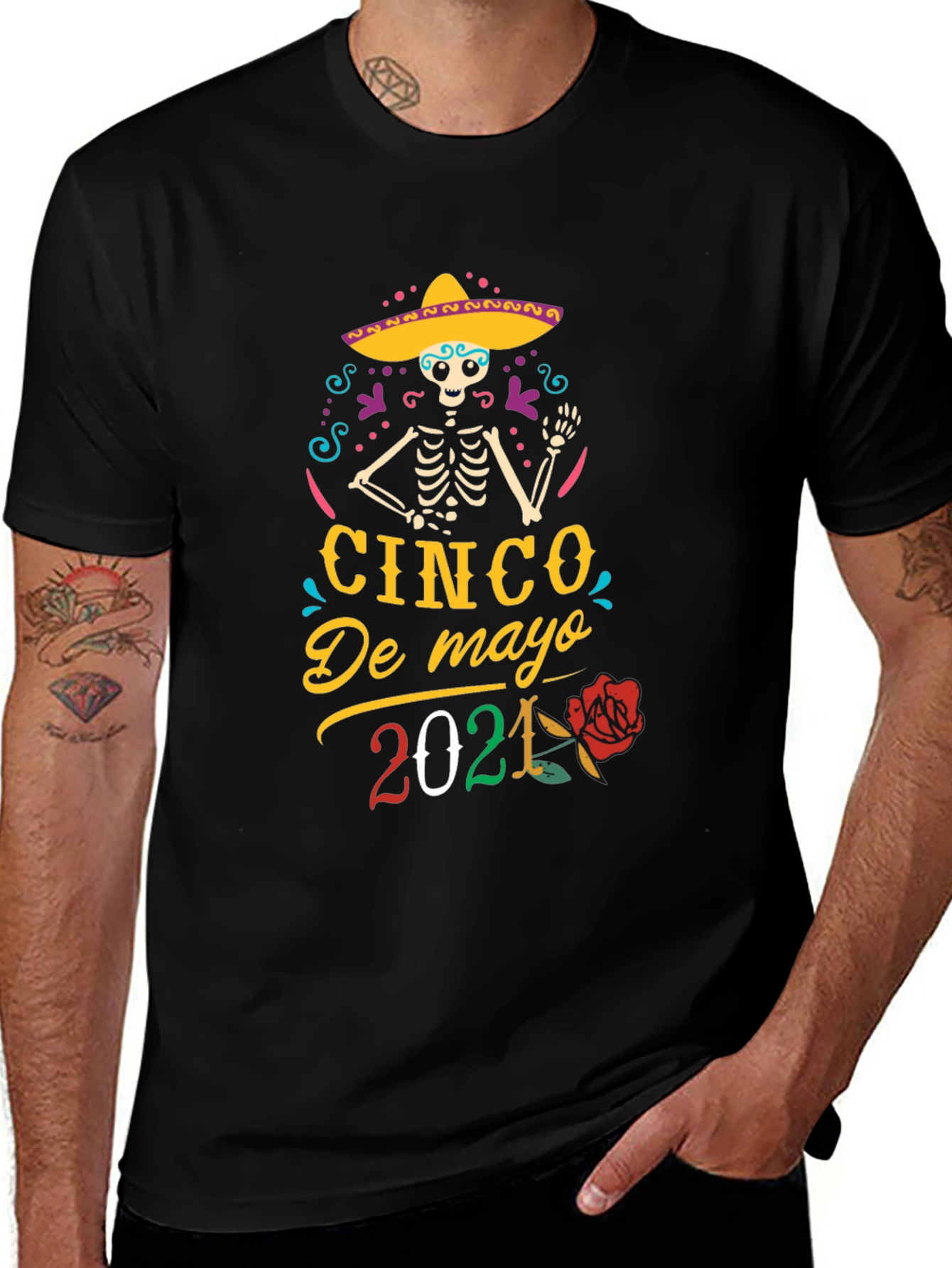 Cinco De Mayo 2021 Skeleton Graphic T-Shirt