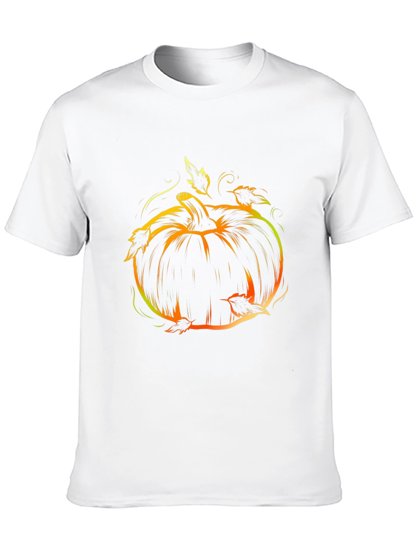 Halloween Pumpkin Tee - Black Graphic T-Shirt