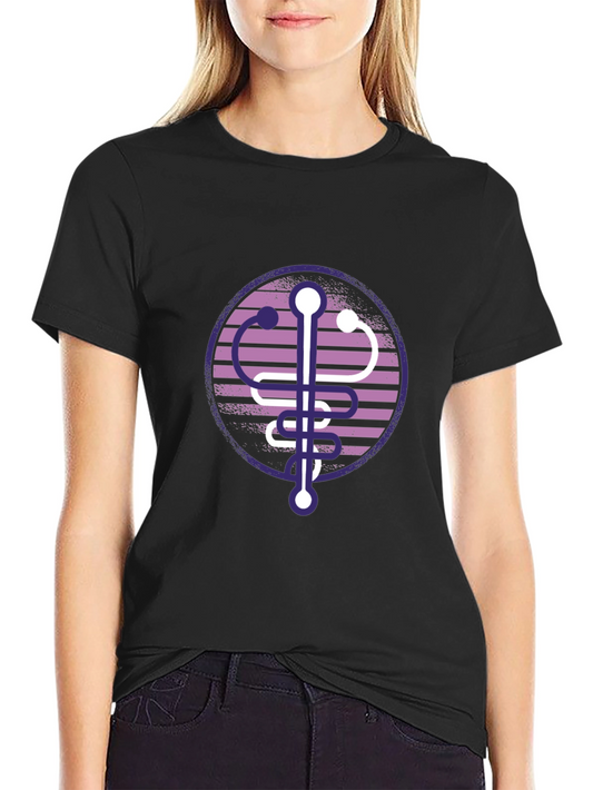 Modern Caduceus T-Shirt - Medical Symbol Tee