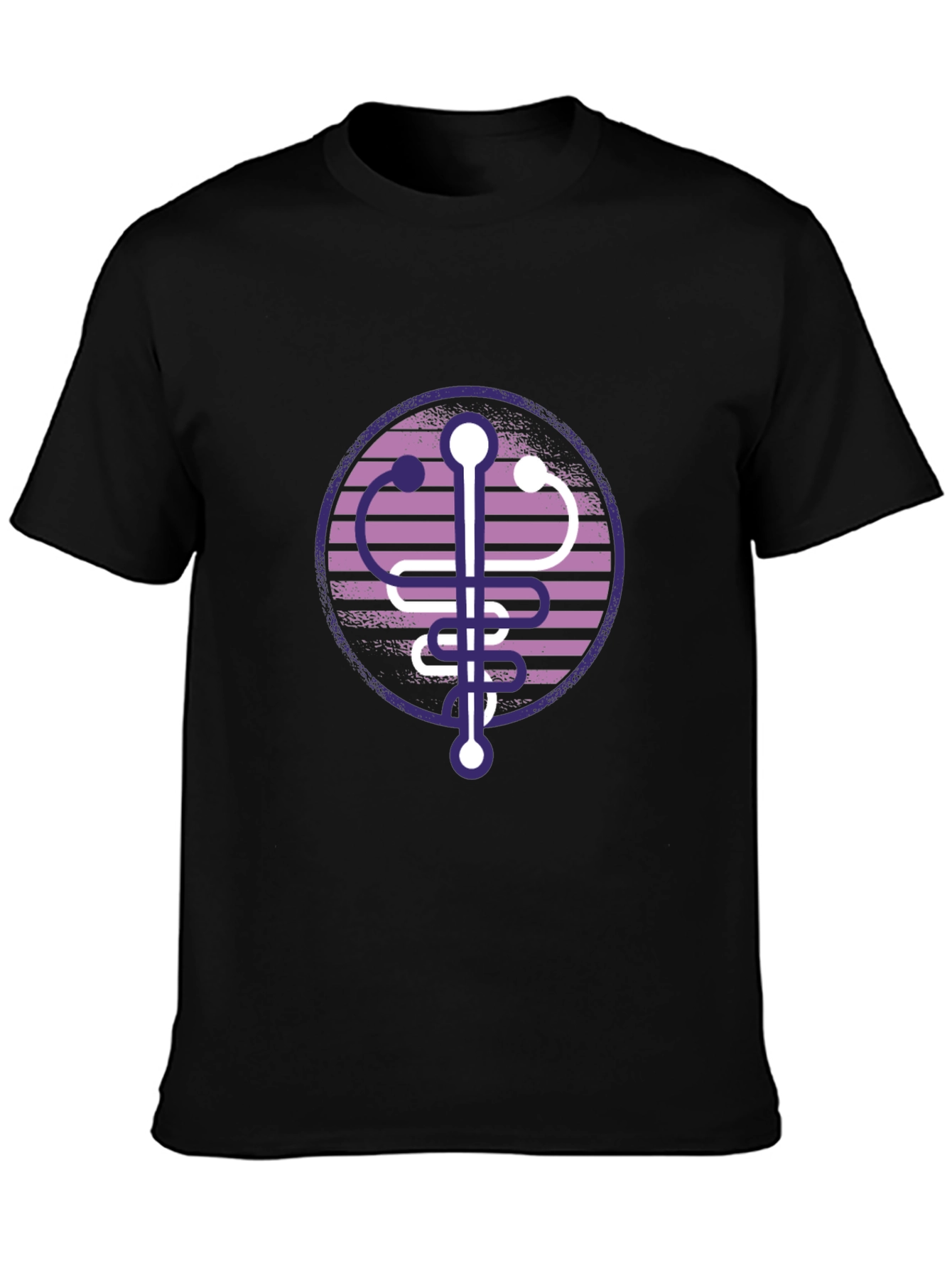 Modern Caduceus T-Shirt - Medical Symbol Tee