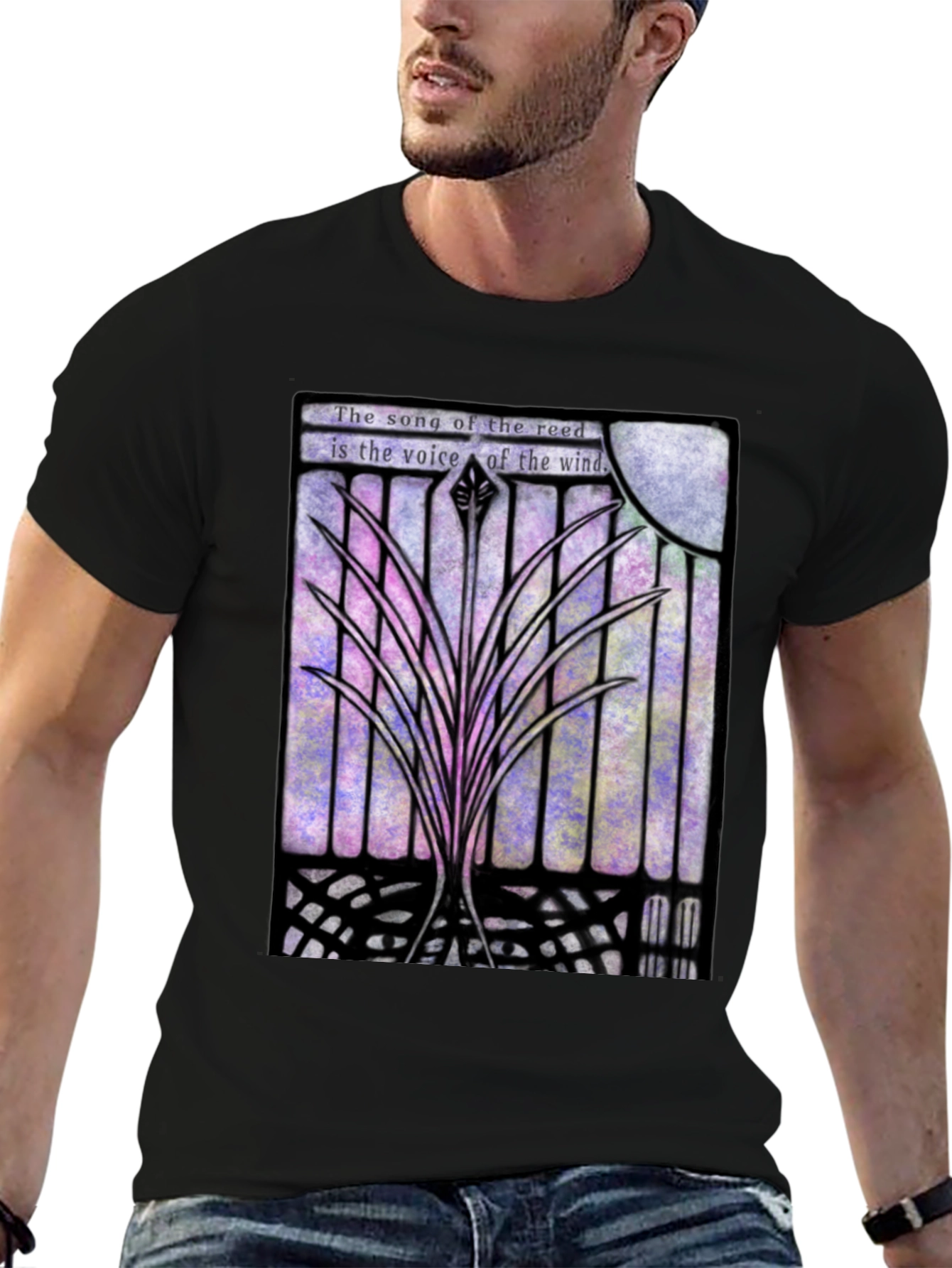 Song of the Reed Graphic T-Shirt - Black