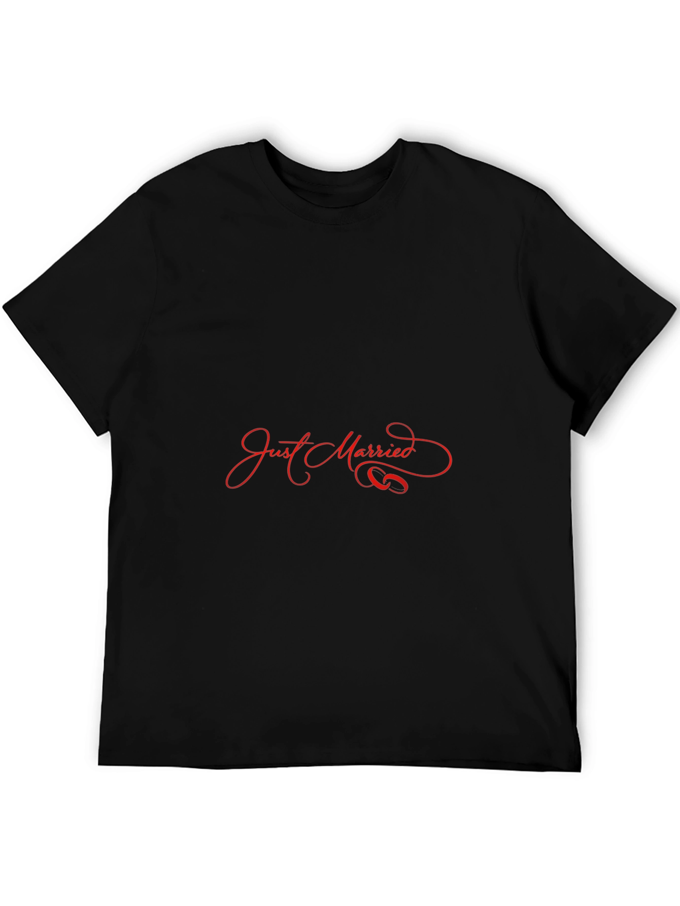 Just Married Graphic Tee - Black