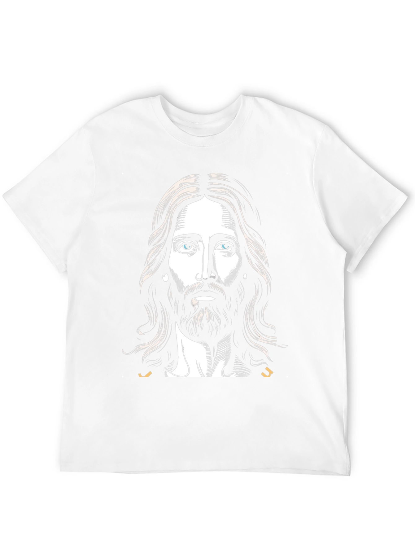 Jesus Portrait Graphic T-Shirt - Black