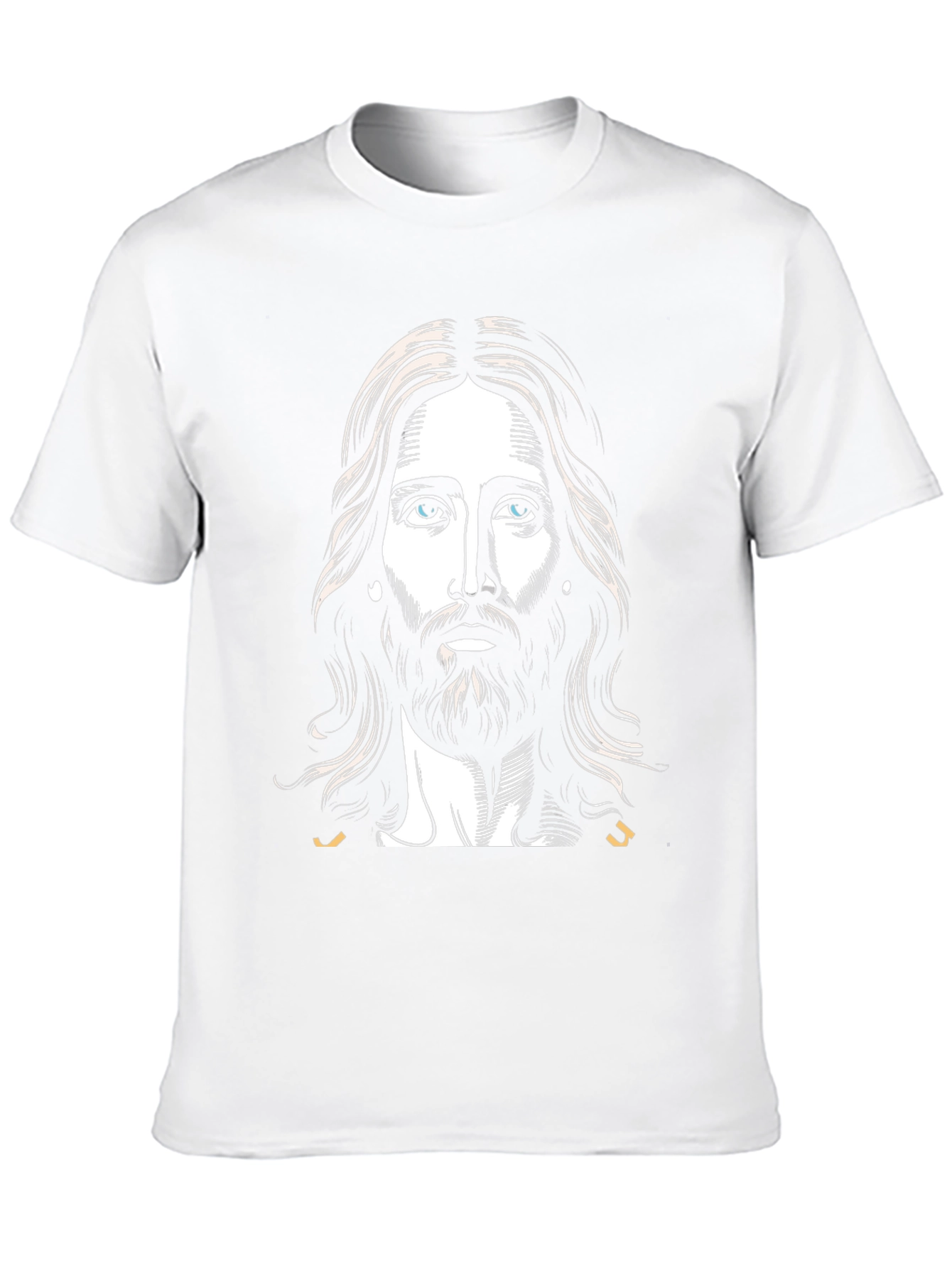 Jesus Portrait Graphic T-Shirt - Black