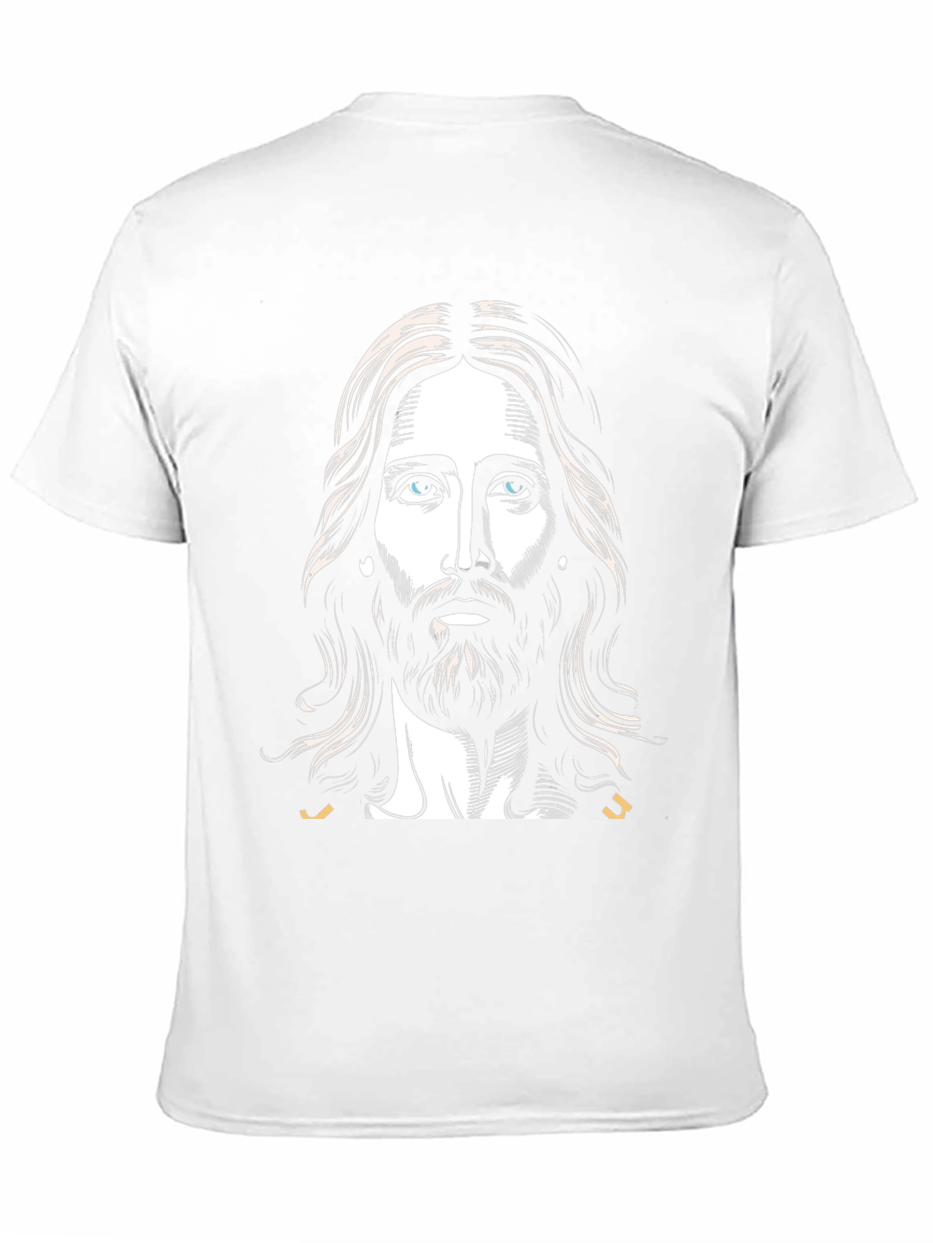 Jesus Portrait Graphic T-Shirt - Black