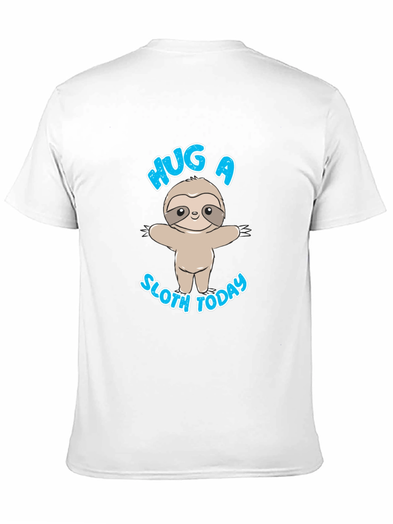 Hug a Sloth Today Black T-Shirt
