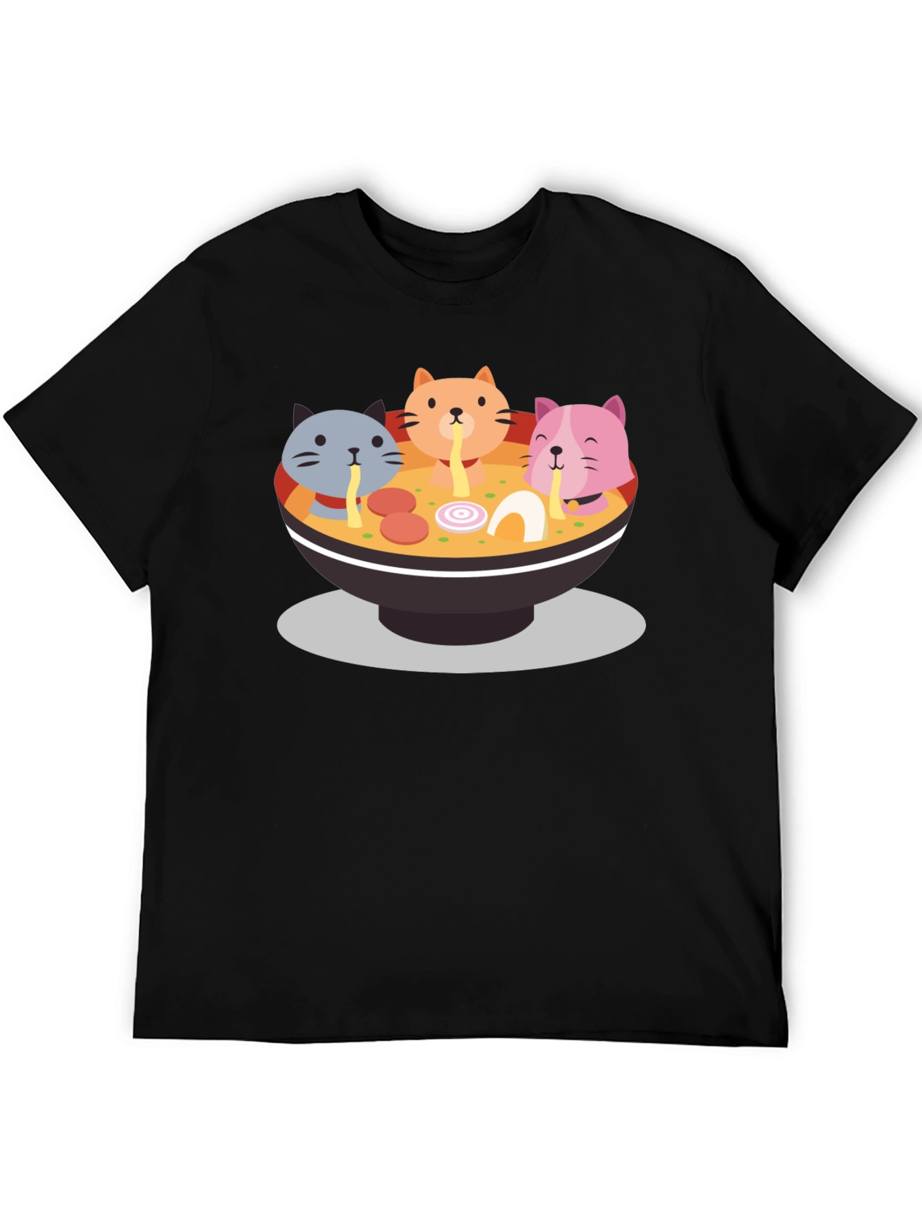 Cat Ramen Graphic Tee - Fun & Unique T-Shirt