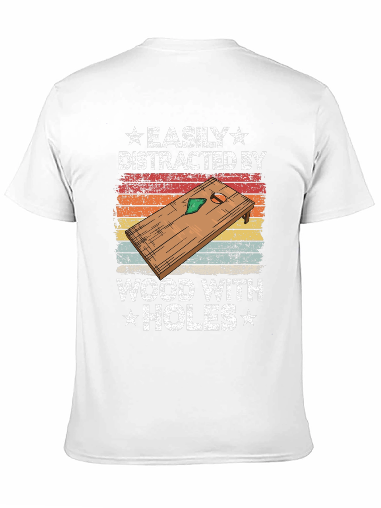Easily Distracted by Wood With Holes T-Shirt