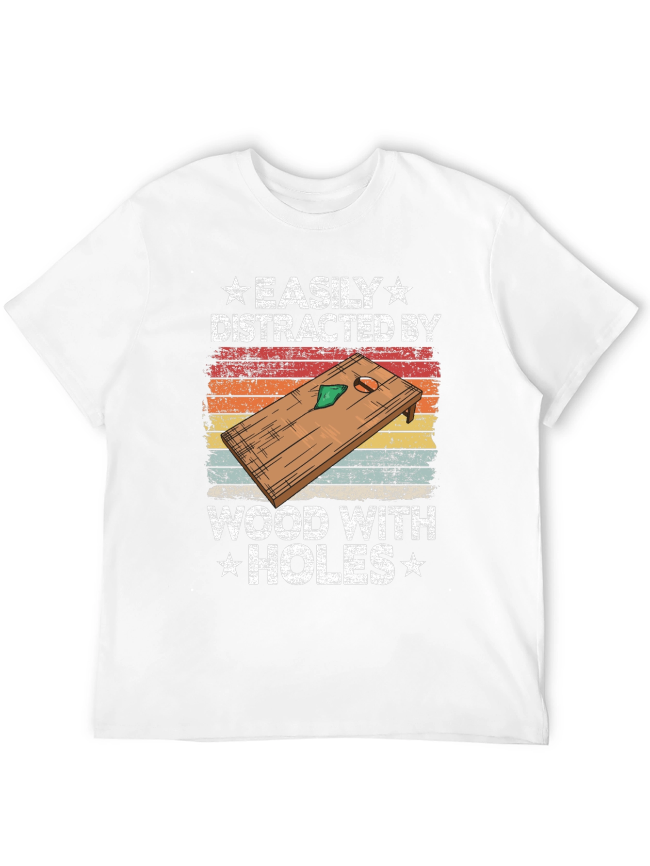 Easily Distracted by Wood With Holes T-Shirt