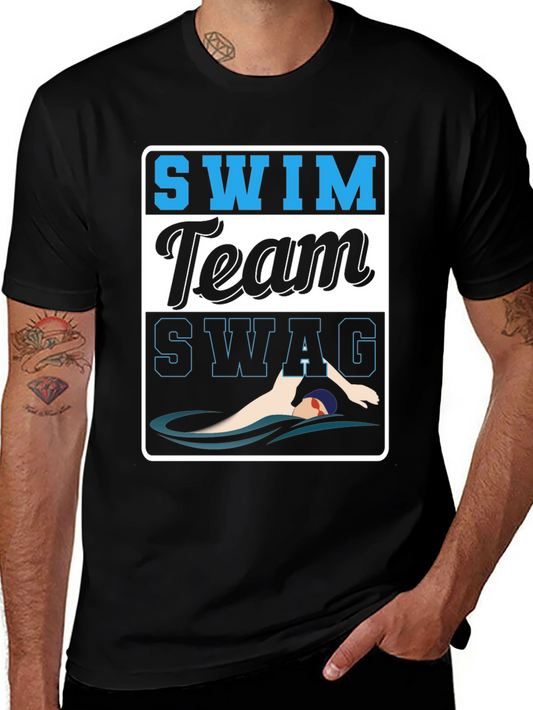Swim Team SWAG Black T-Shirt
