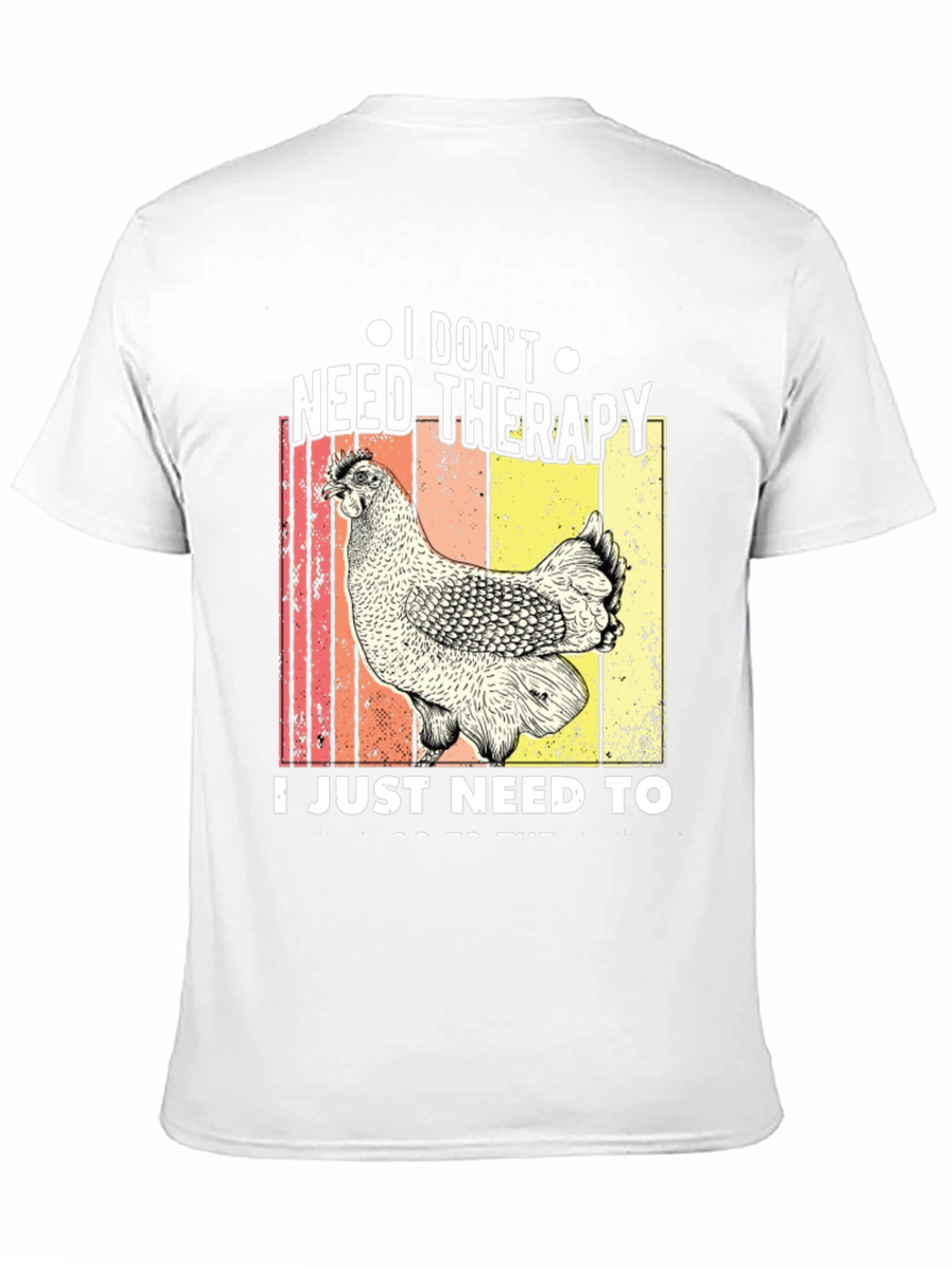 Chicken Therapy Black T-Shirt