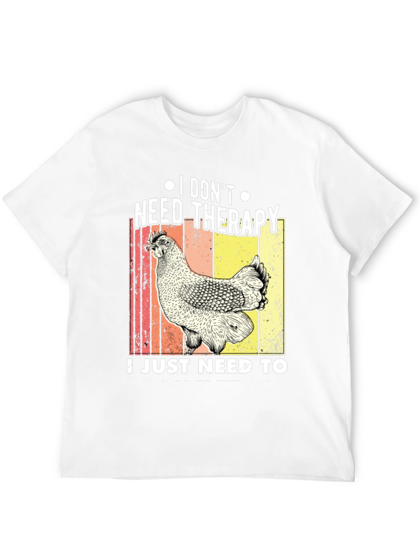 Chicken Therapy Black T-Shirt