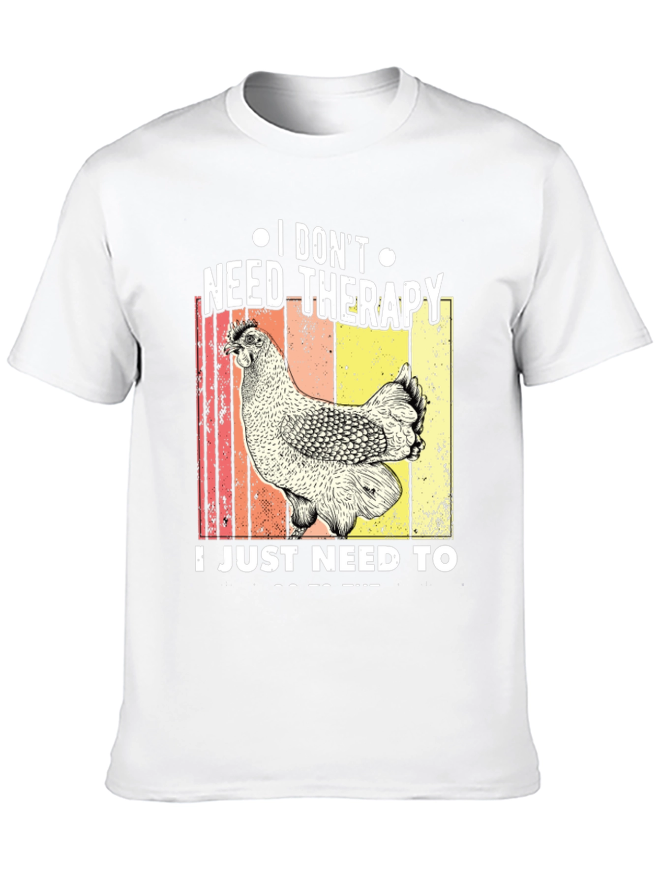 Chicken Therapy Black T-Shirt