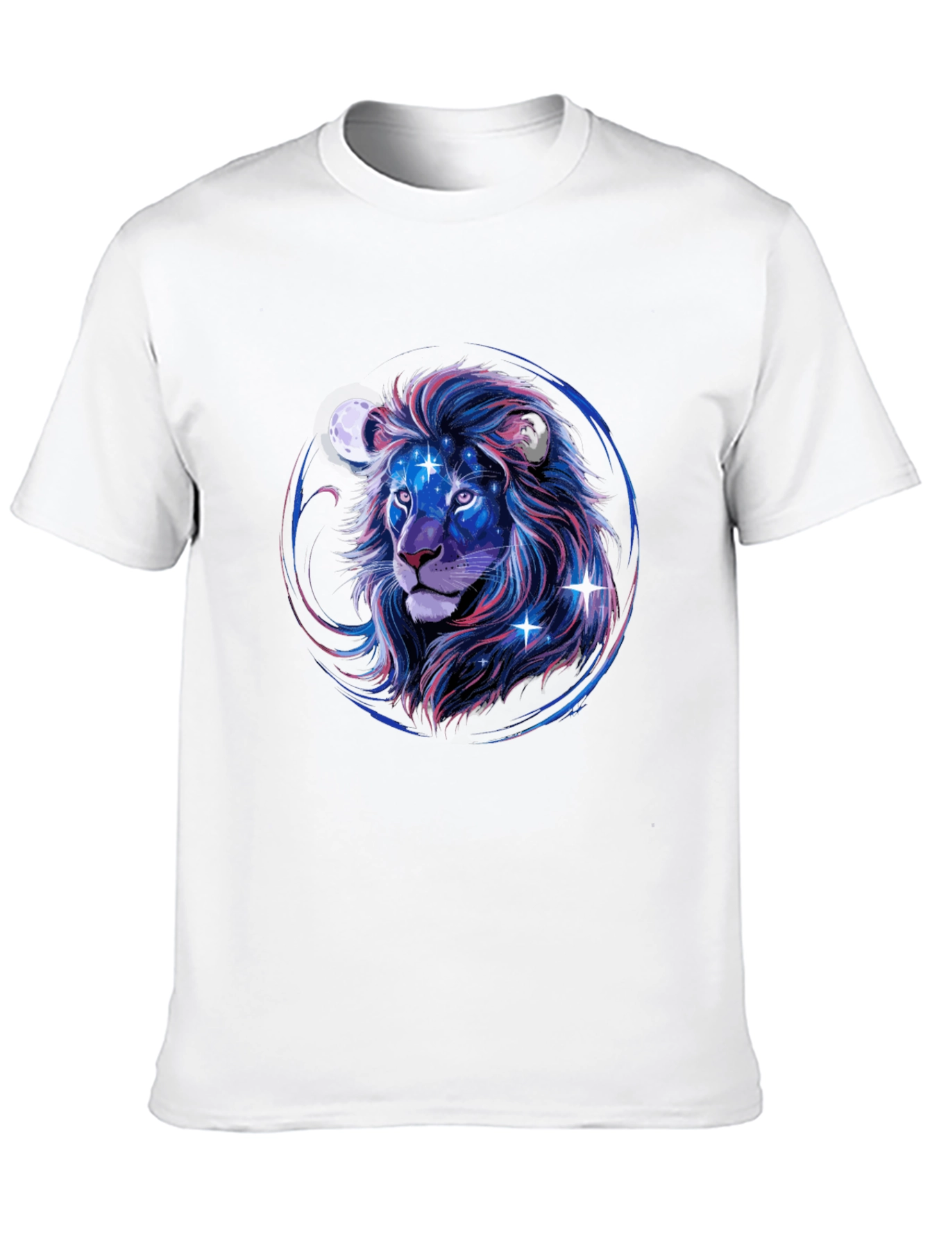 Cosmic Lion Graphic Tee - Black
