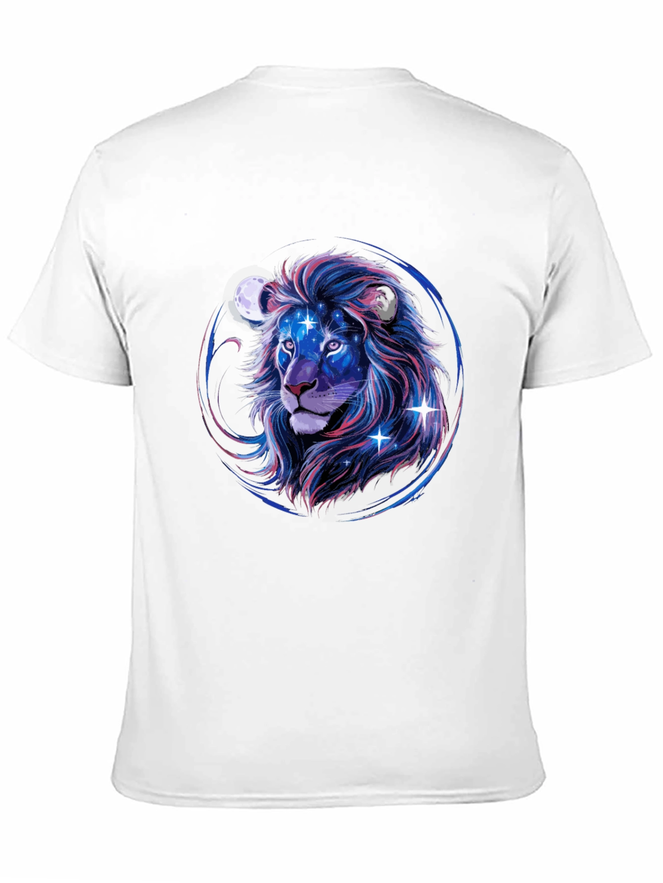 Cosmic Lion Graphic Tee - Black