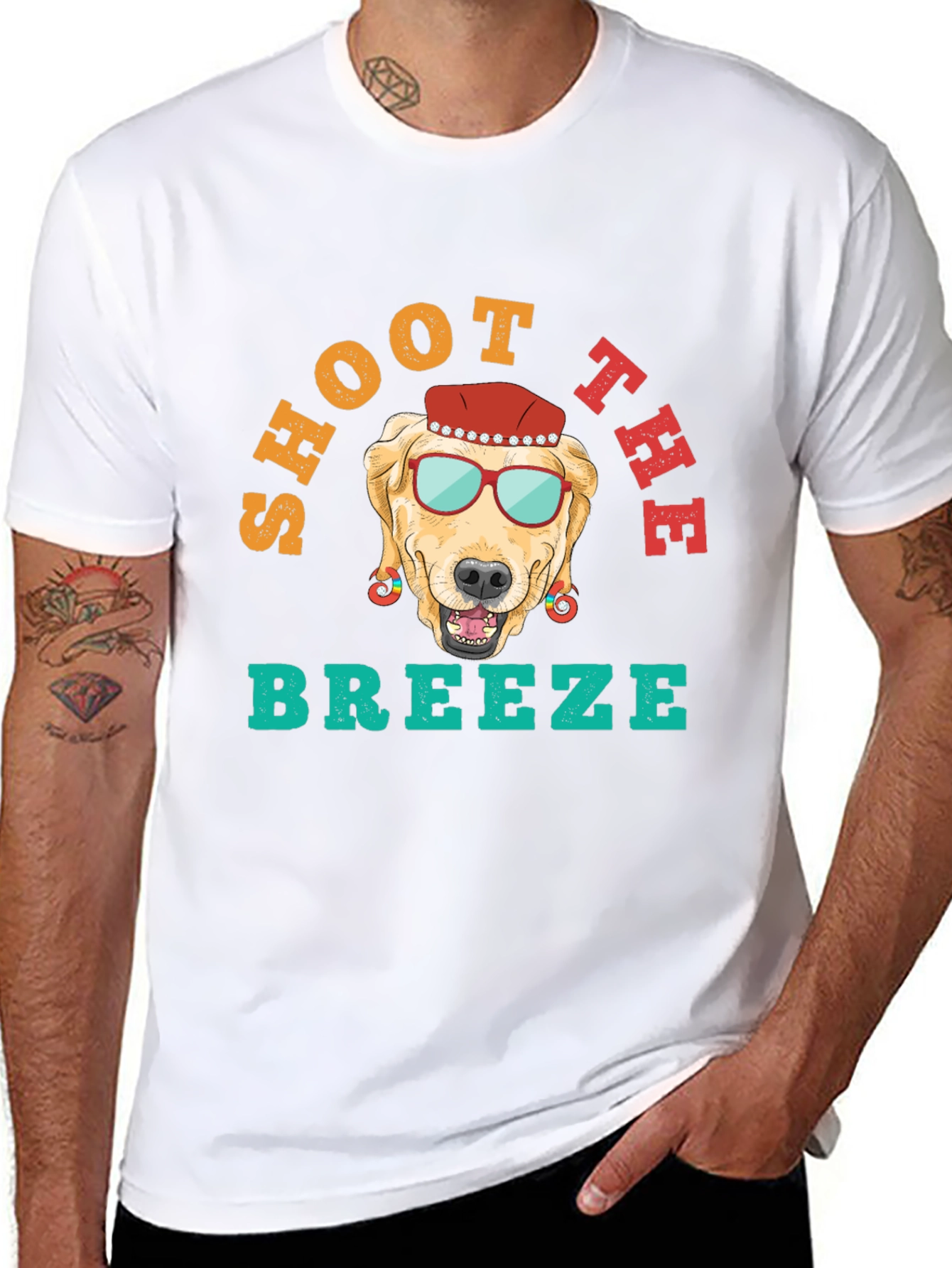 Shoot The Breeze Dog Graphic T-Shirt
