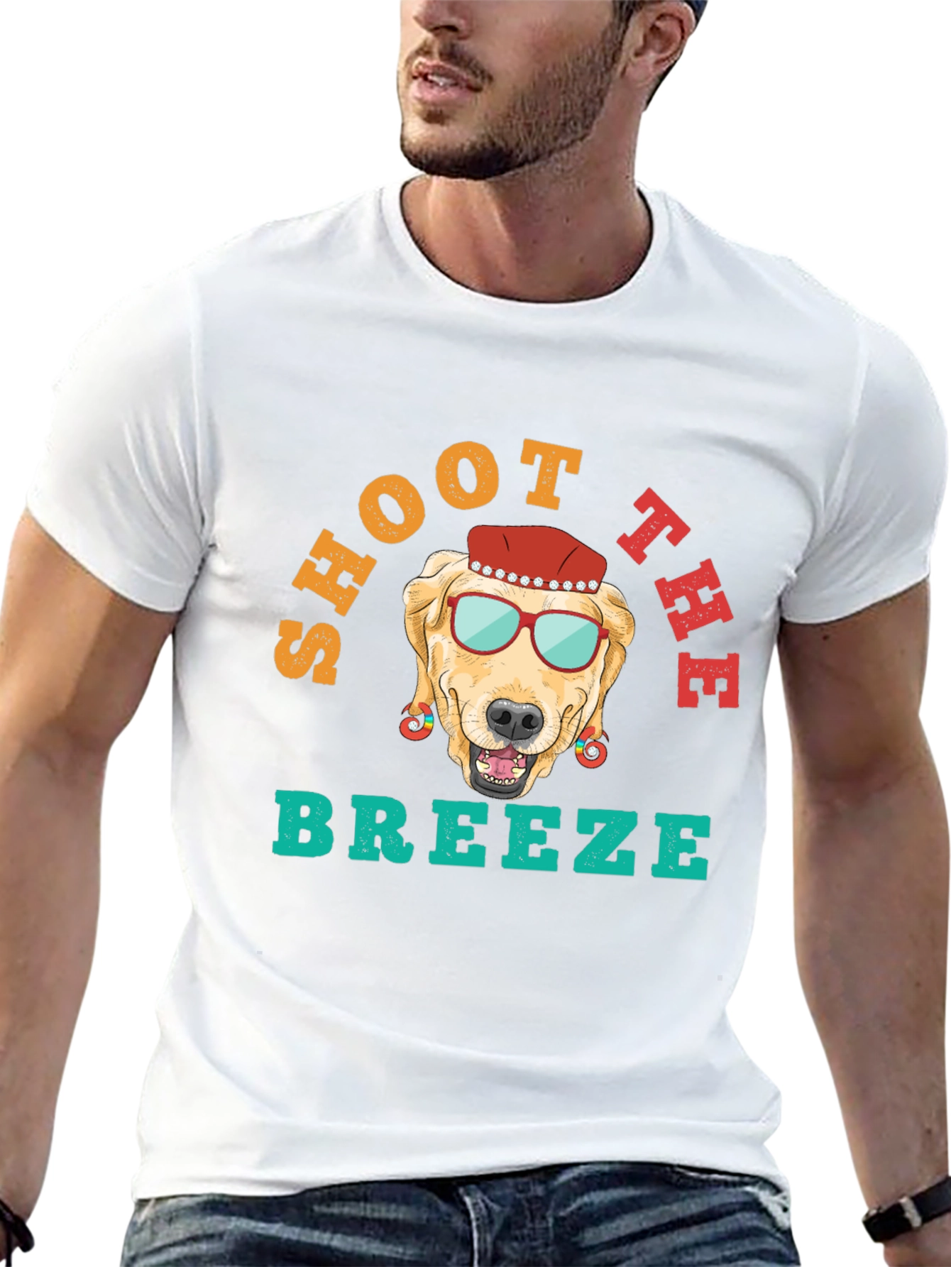 Shoot The Breeze Dog Graphic T-Shirt