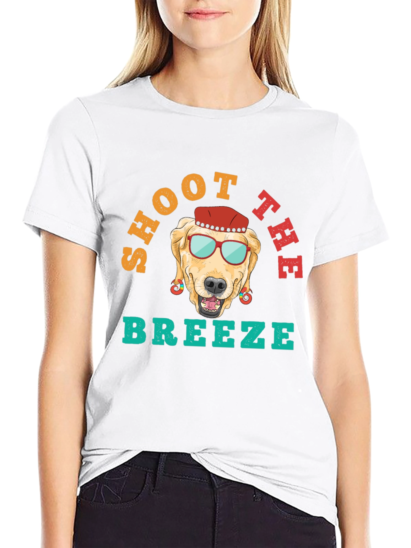 Shoot The Breeze Dog Graphic T-Shirt