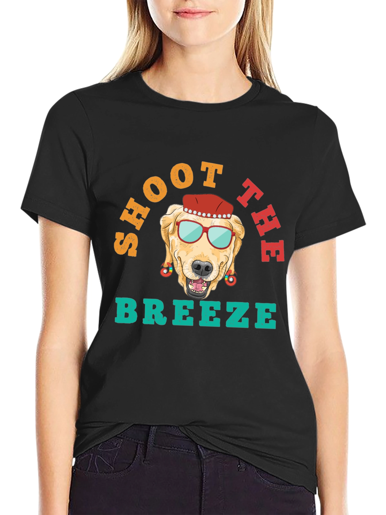 Shoot The Breeze Dog Graphic T-Shirt