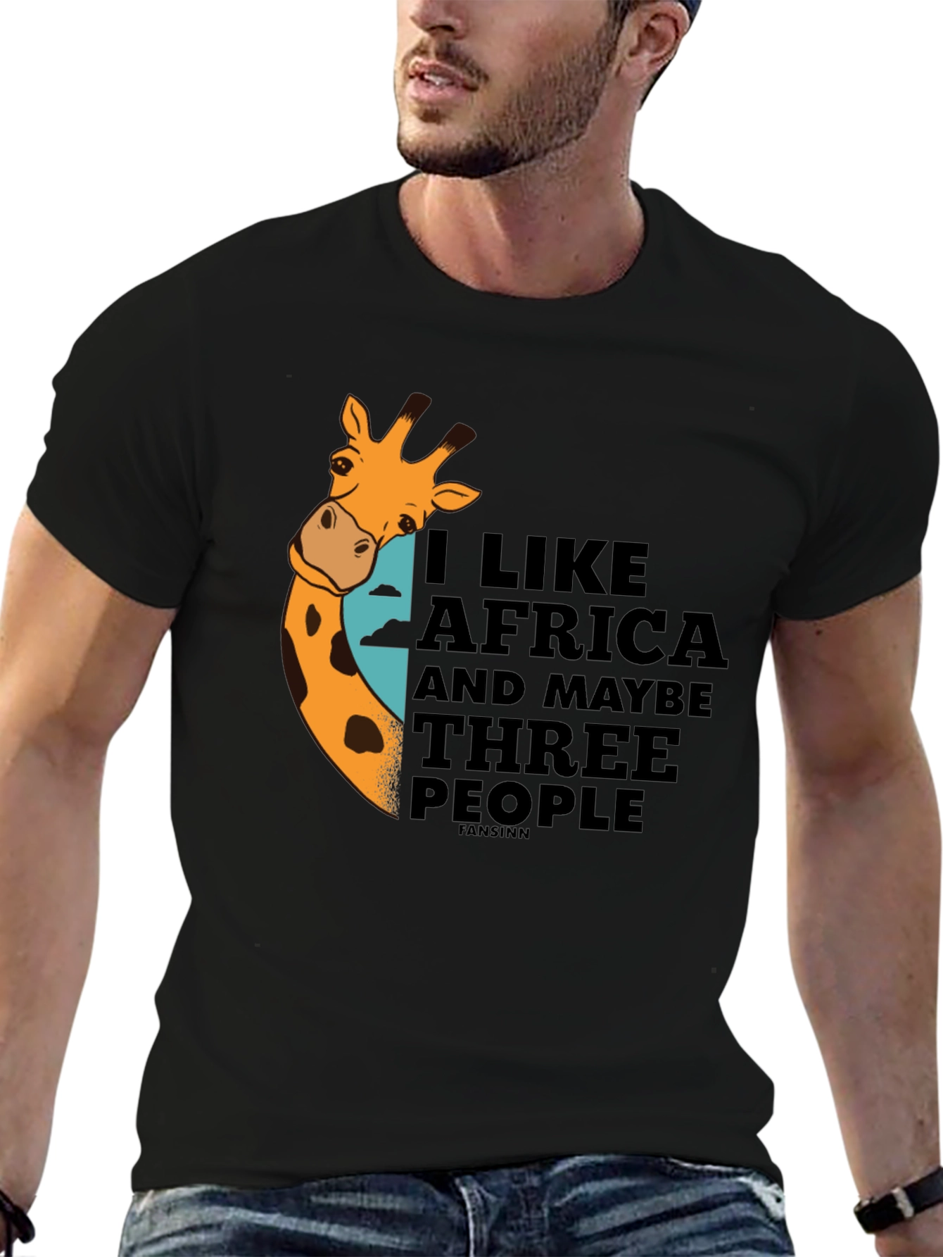 I Like Africa Giraffe Graphic T-Shirt - Unisex
