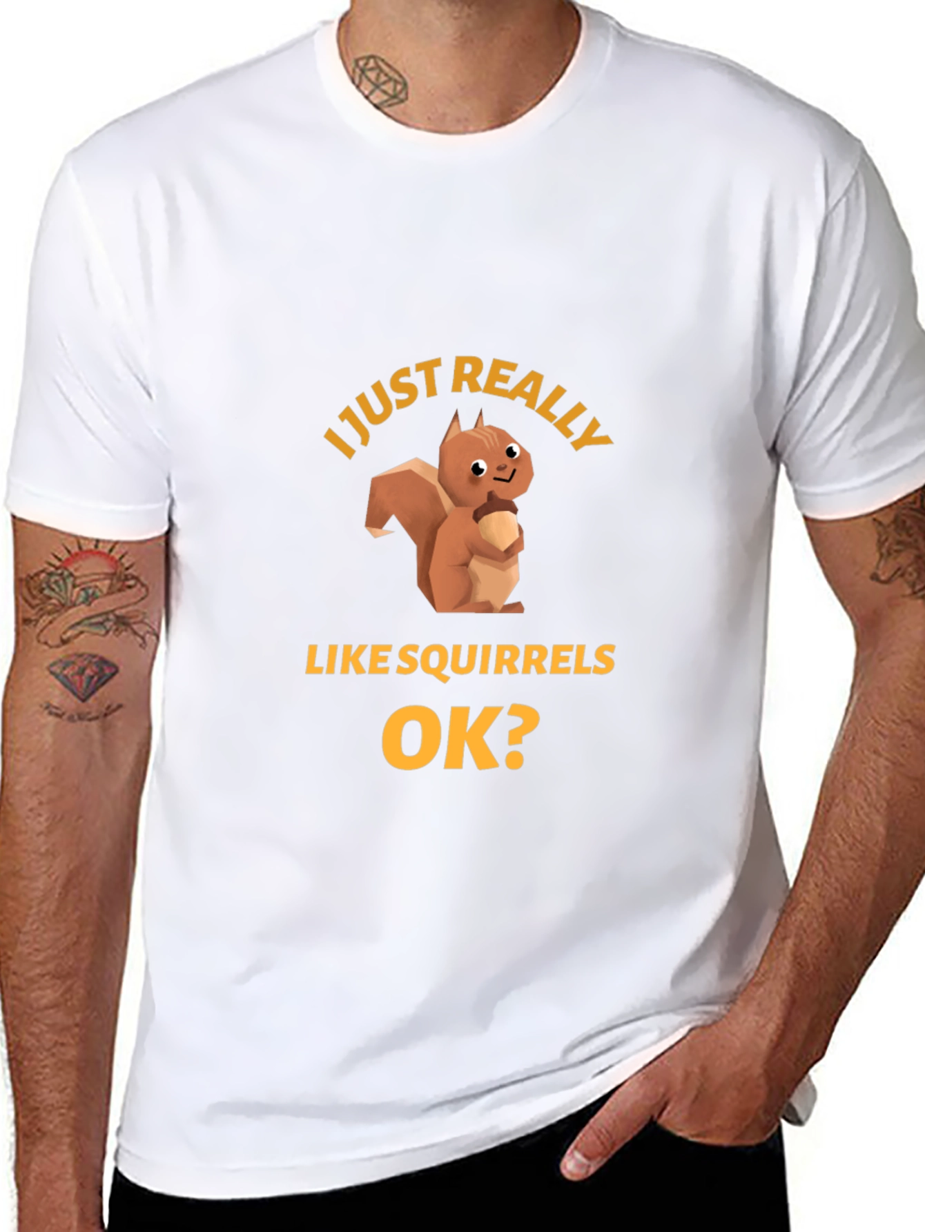 Squirrel Lover T-Shirt - Funny Graphic Tee