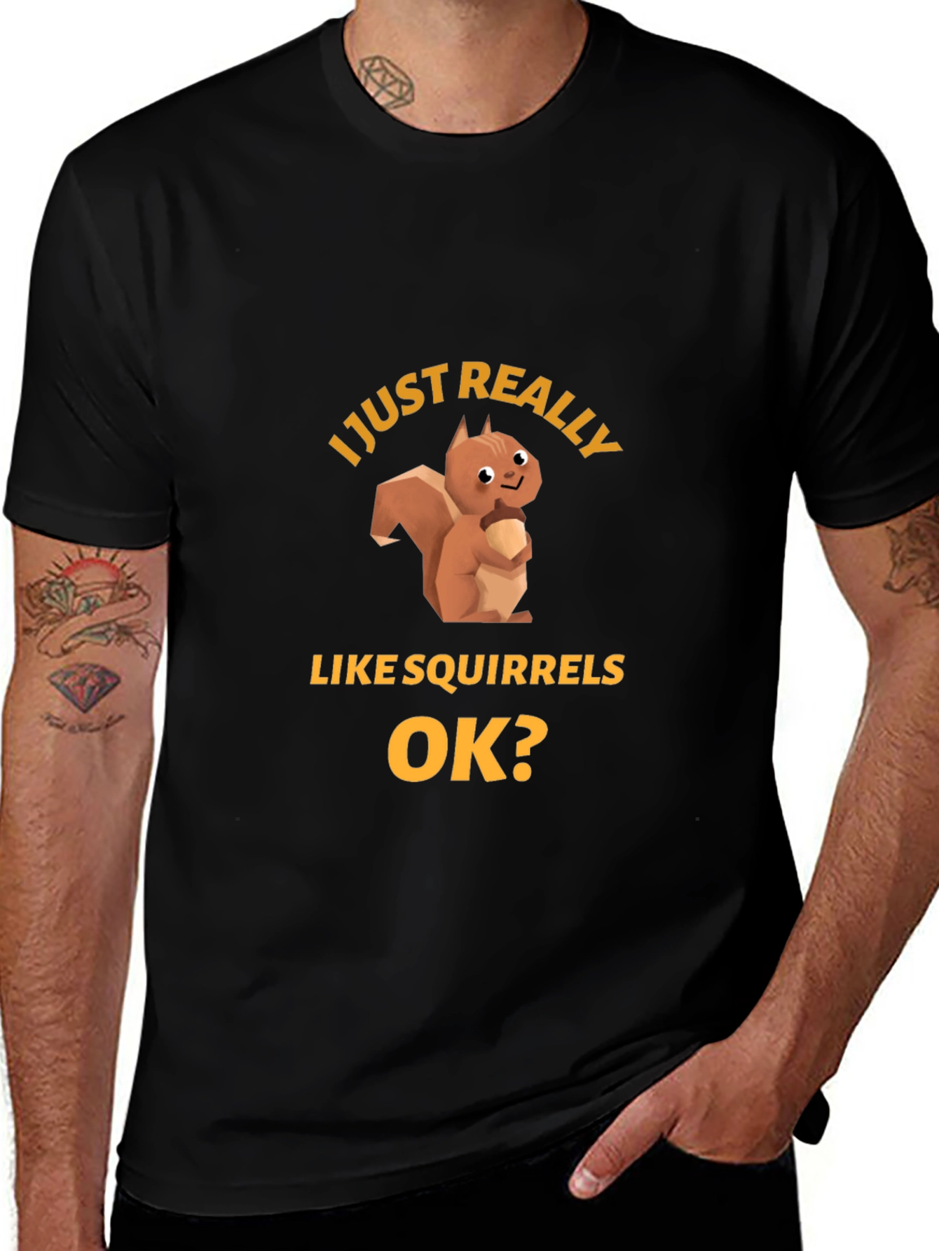 Squirrel Lover T-Shirt - Funny Graphic Tee