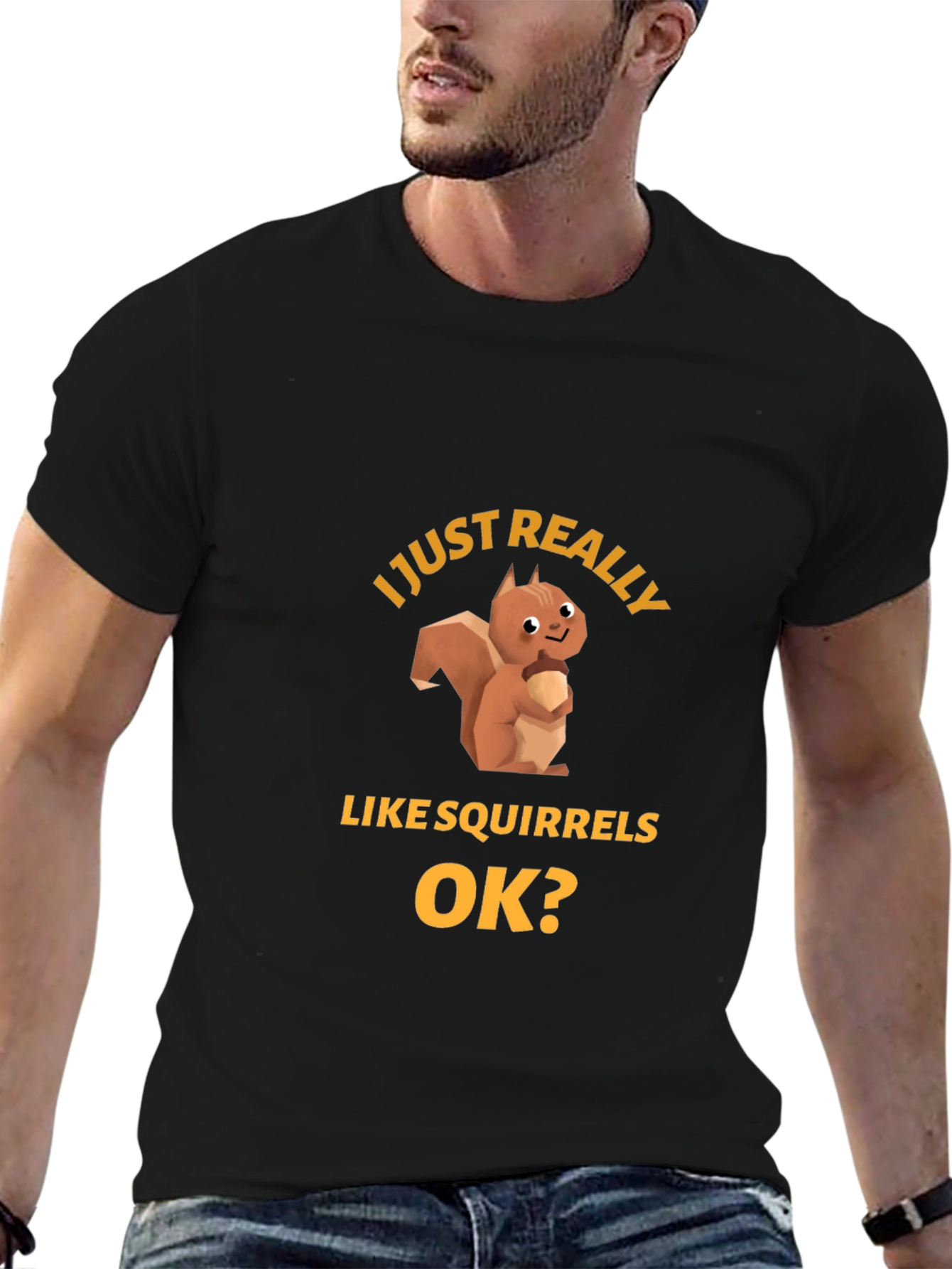 Squirrel Lover T-Shirt - Funny Graphic Tee