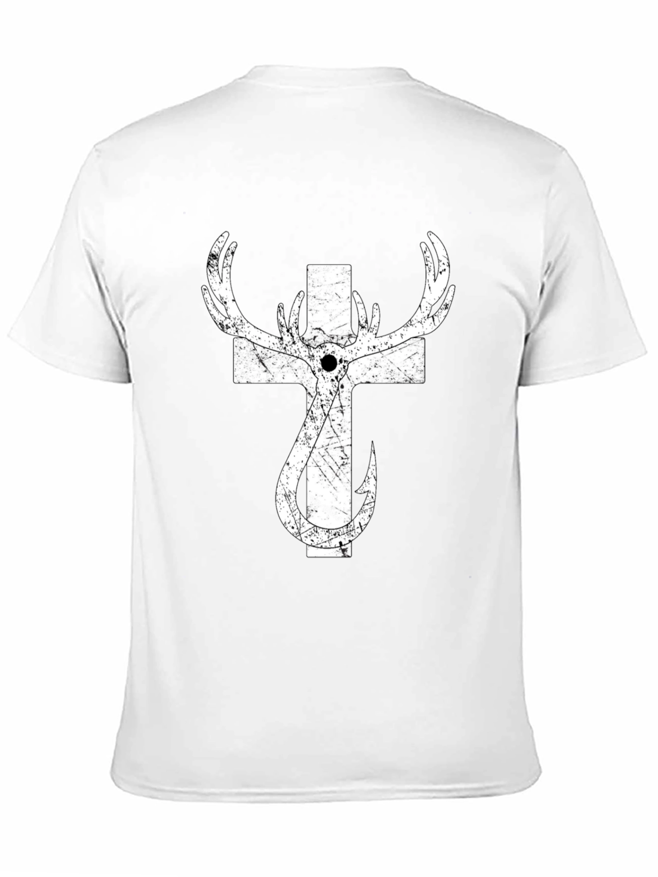 Hunting Fishing Cross T-Shirt for Men