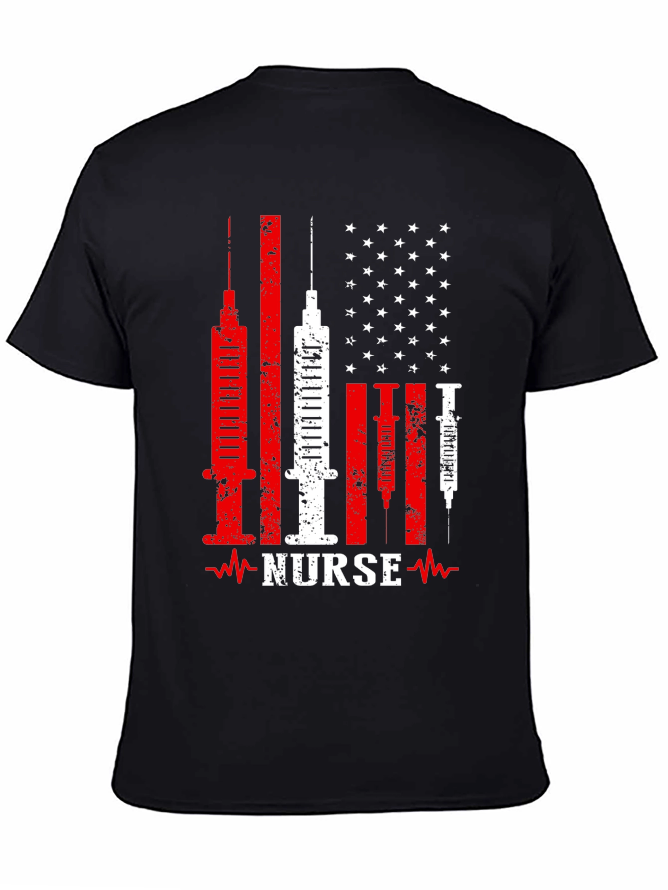 Nurse American Flag Patriotic T-Shirt